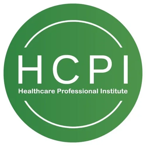 Green circular logo for Healthcare Professional Institute (HCPI).