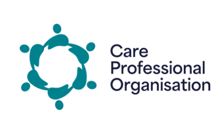 Logo of Care Professional Organisation showing five stylized figures forming a circle, with the organization name written beside it.
