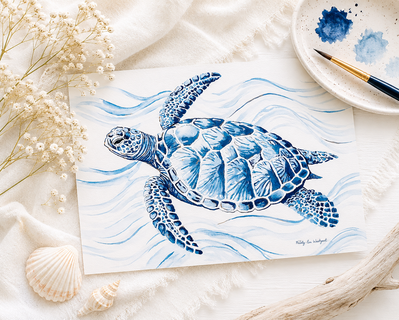 Soul Space Sanctuary fine art print with painting supplies — nature-inspired art subscription by mail