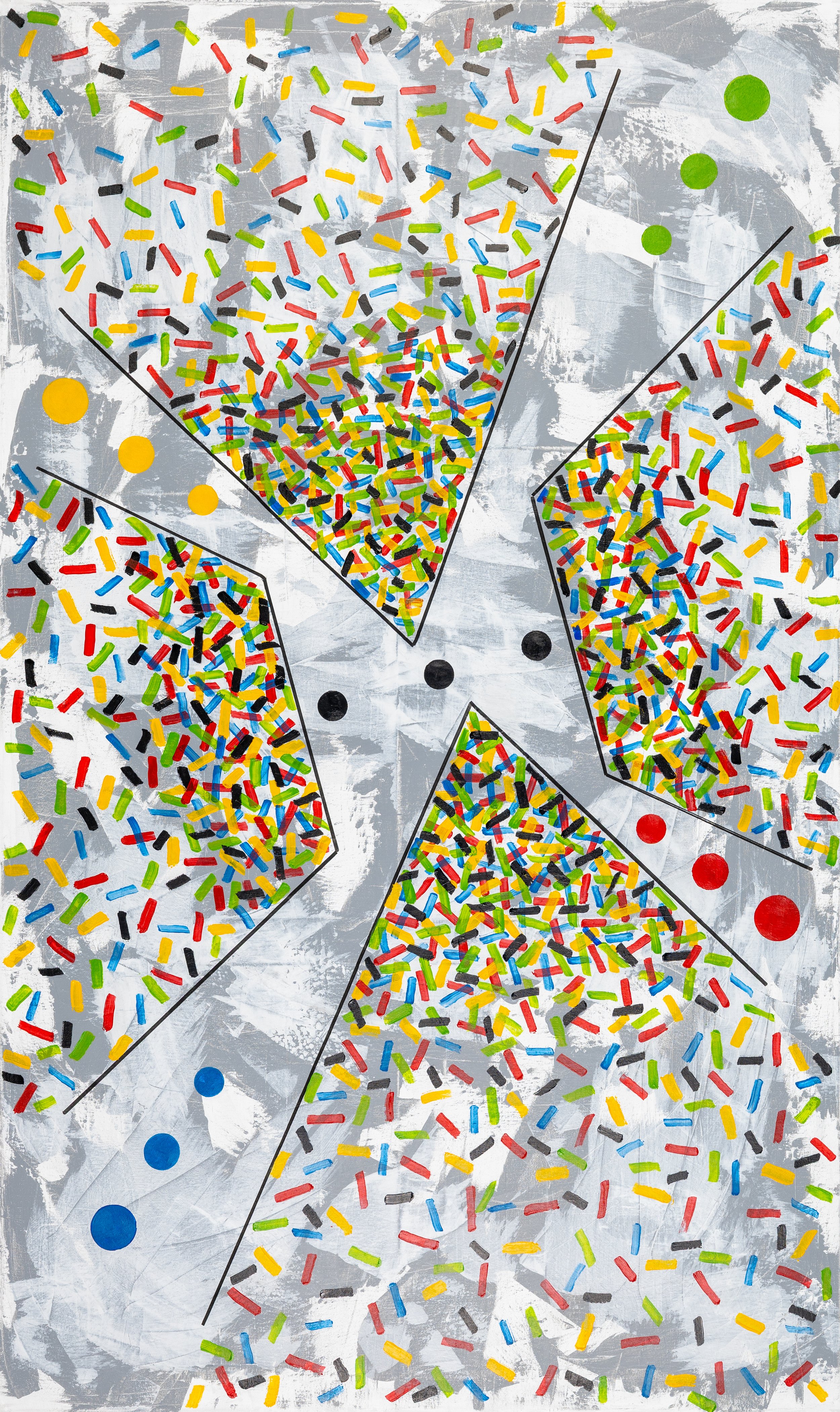 Fourth Dimension, mixed media, 60" x 36", 2026