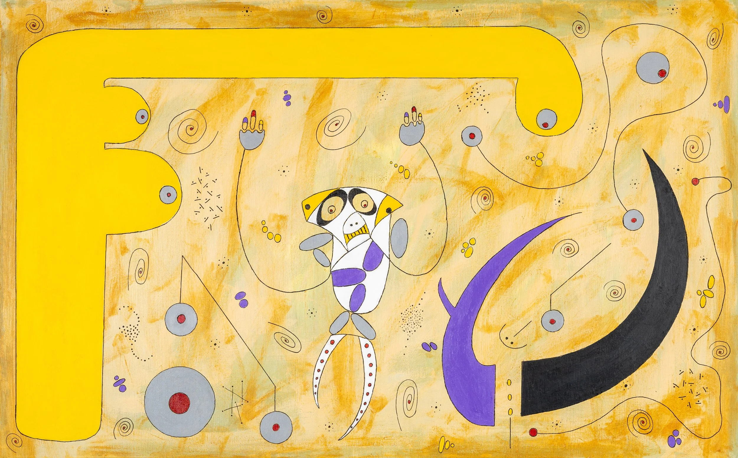 Lost in Space, mixed media, 30" x 48", 2025