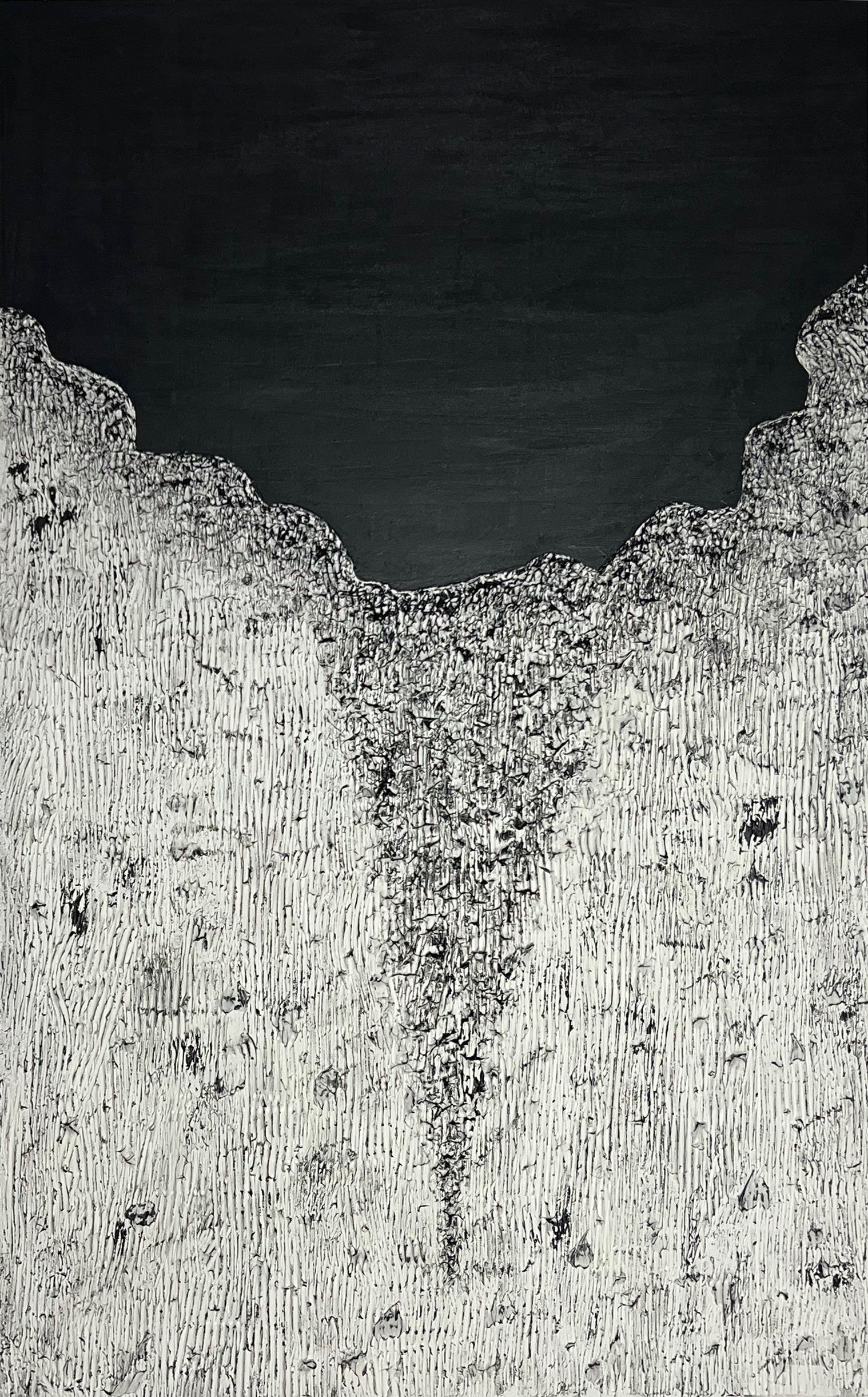 Polluted Waters - 2, mixed media, 48" X 30", 2026