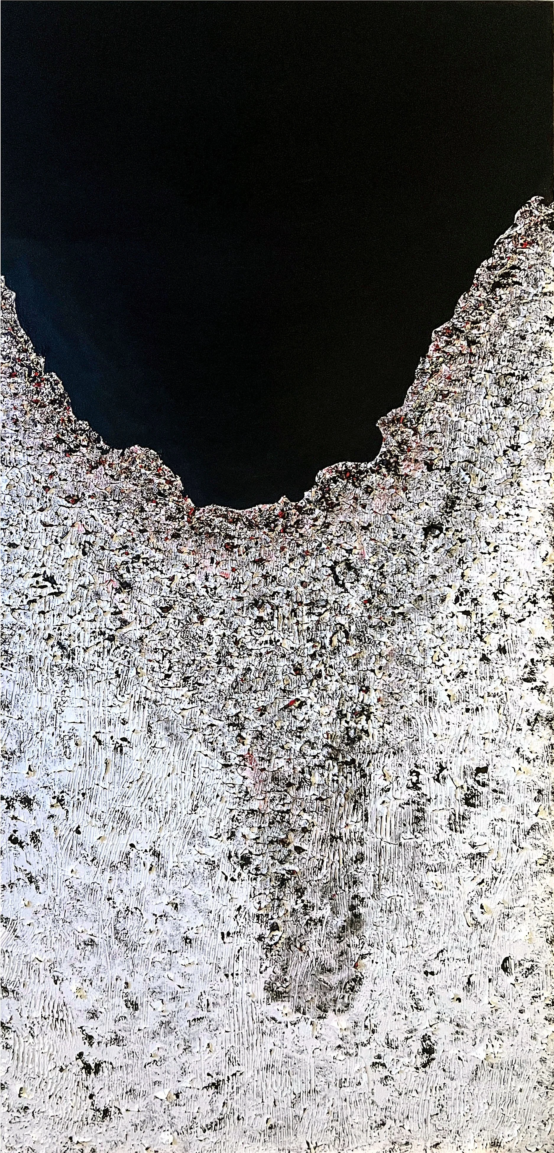 Polluted Waters, mixed media, 60" X 30", 2026