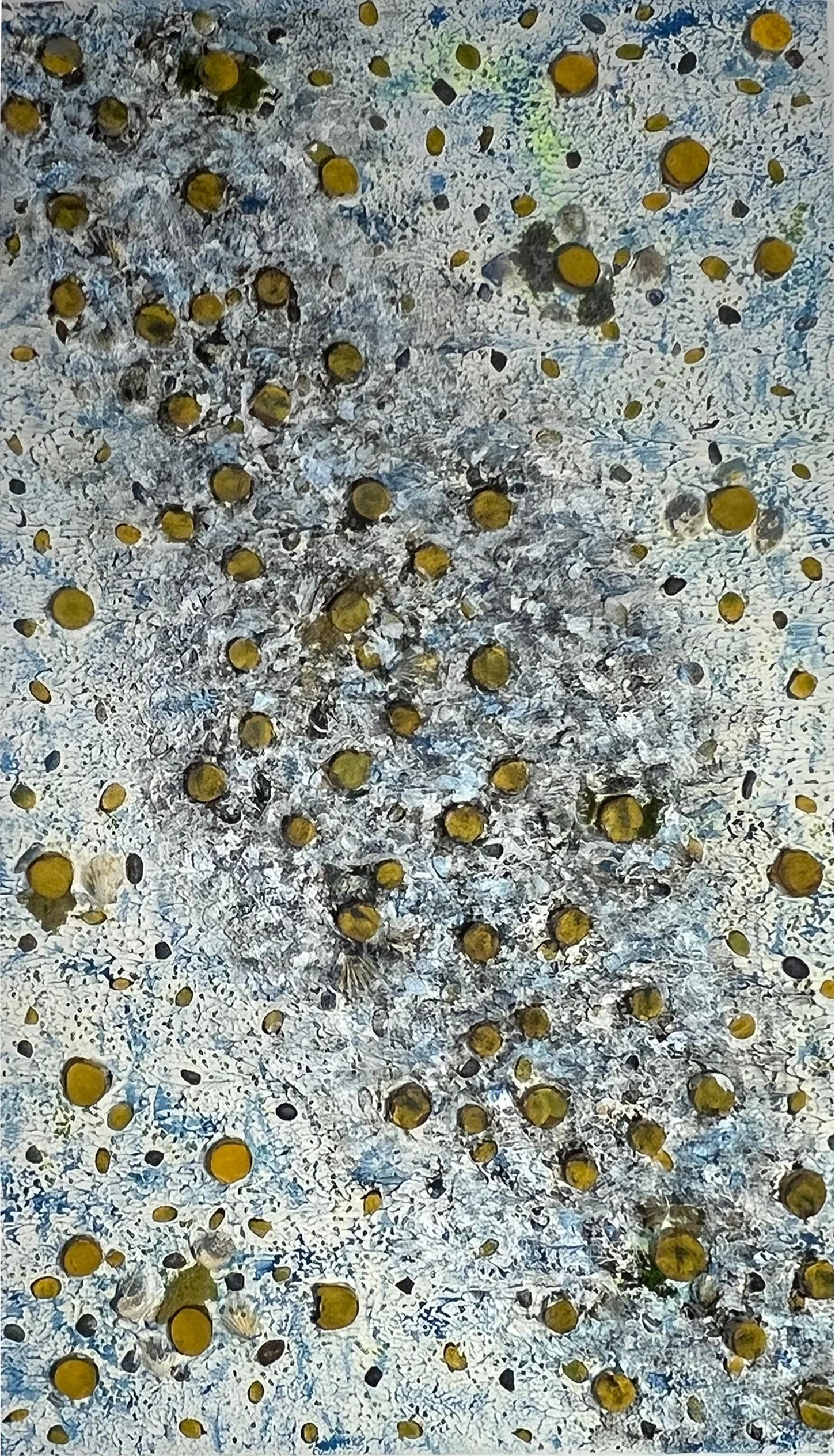 It Has Arrived, mixed media, 60" X 36", 2026
