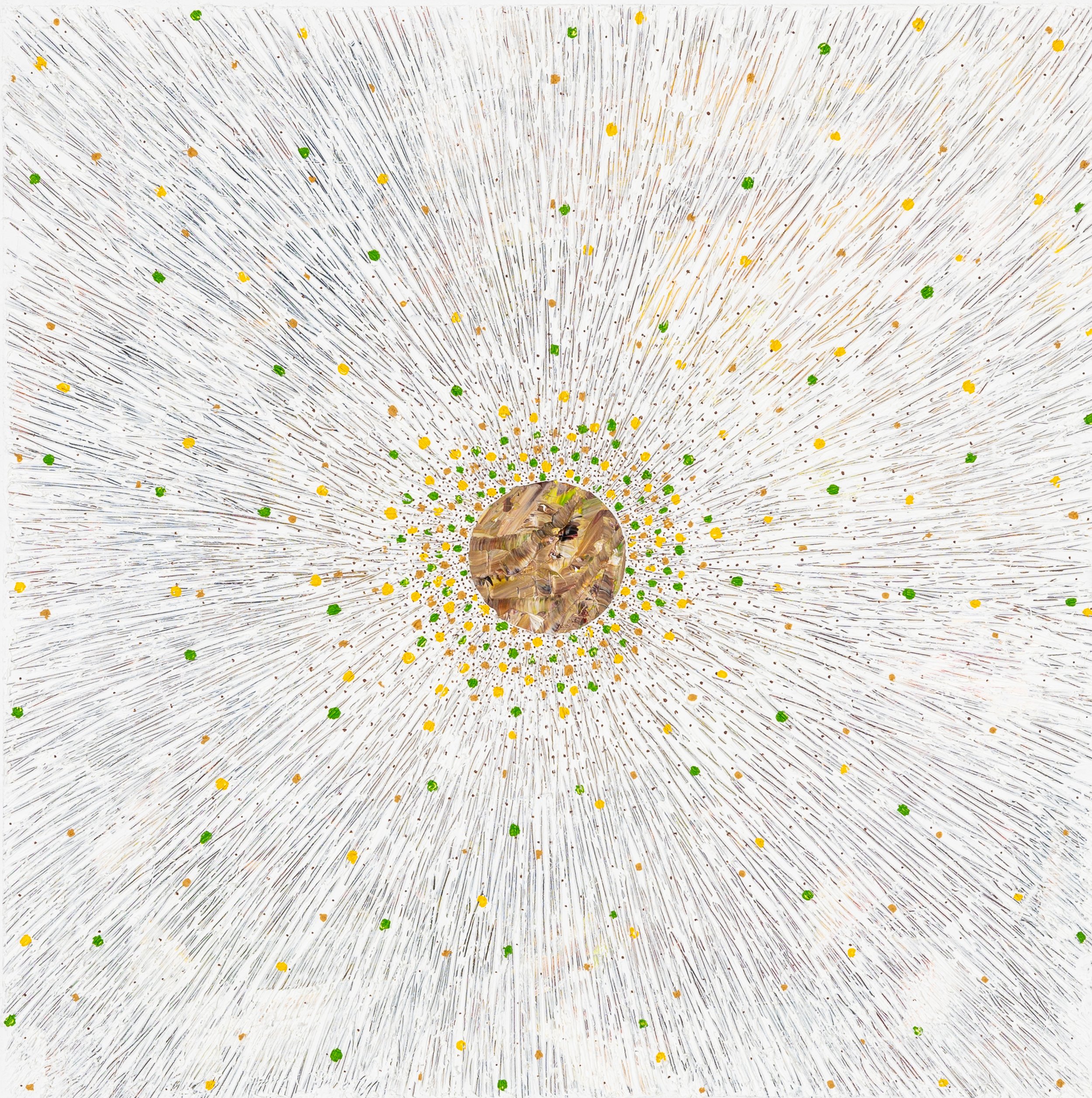 The Beginning, mixed media, 36" x 36", 2025