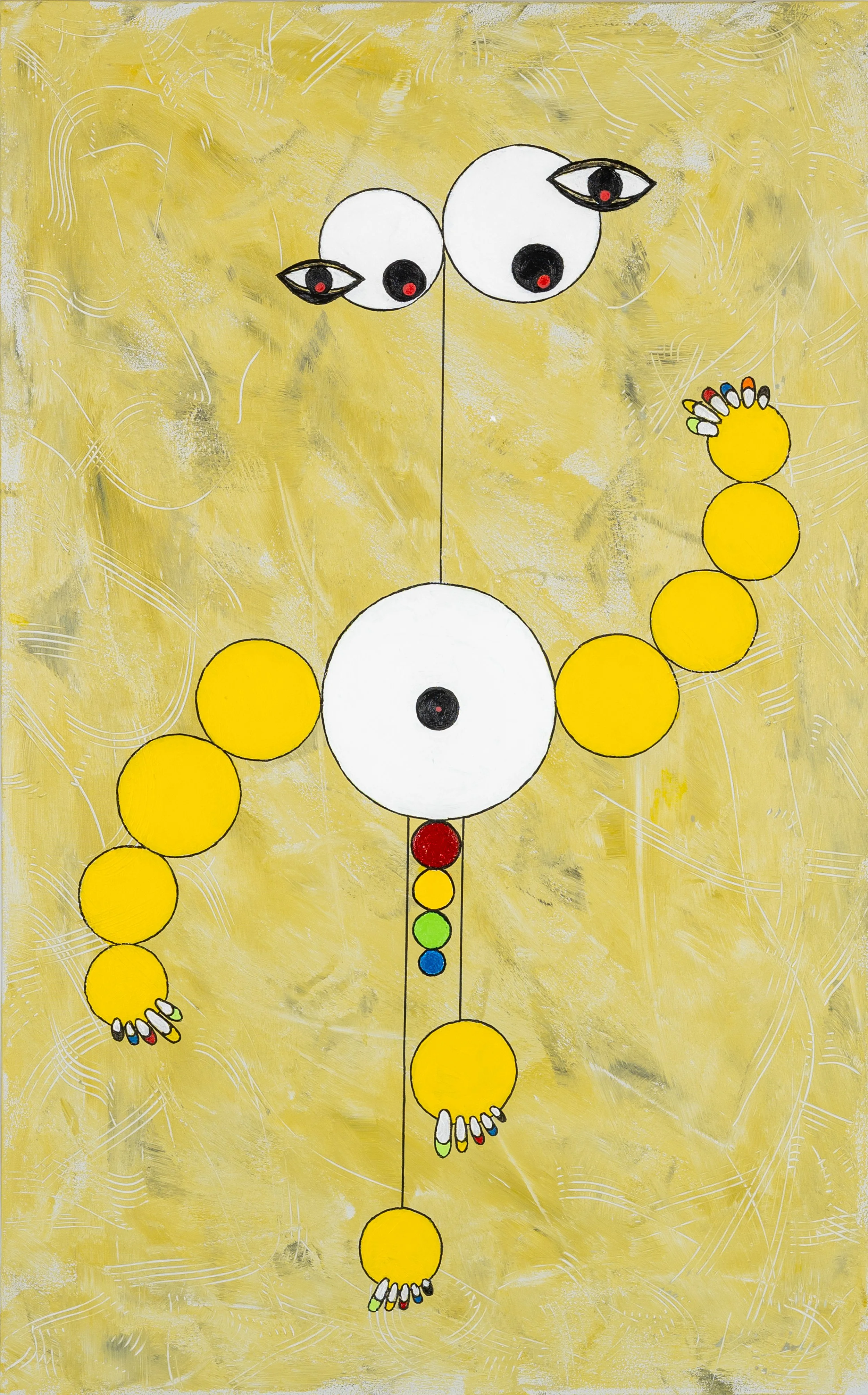 One Body, mixed media, 30" x 48", 2025