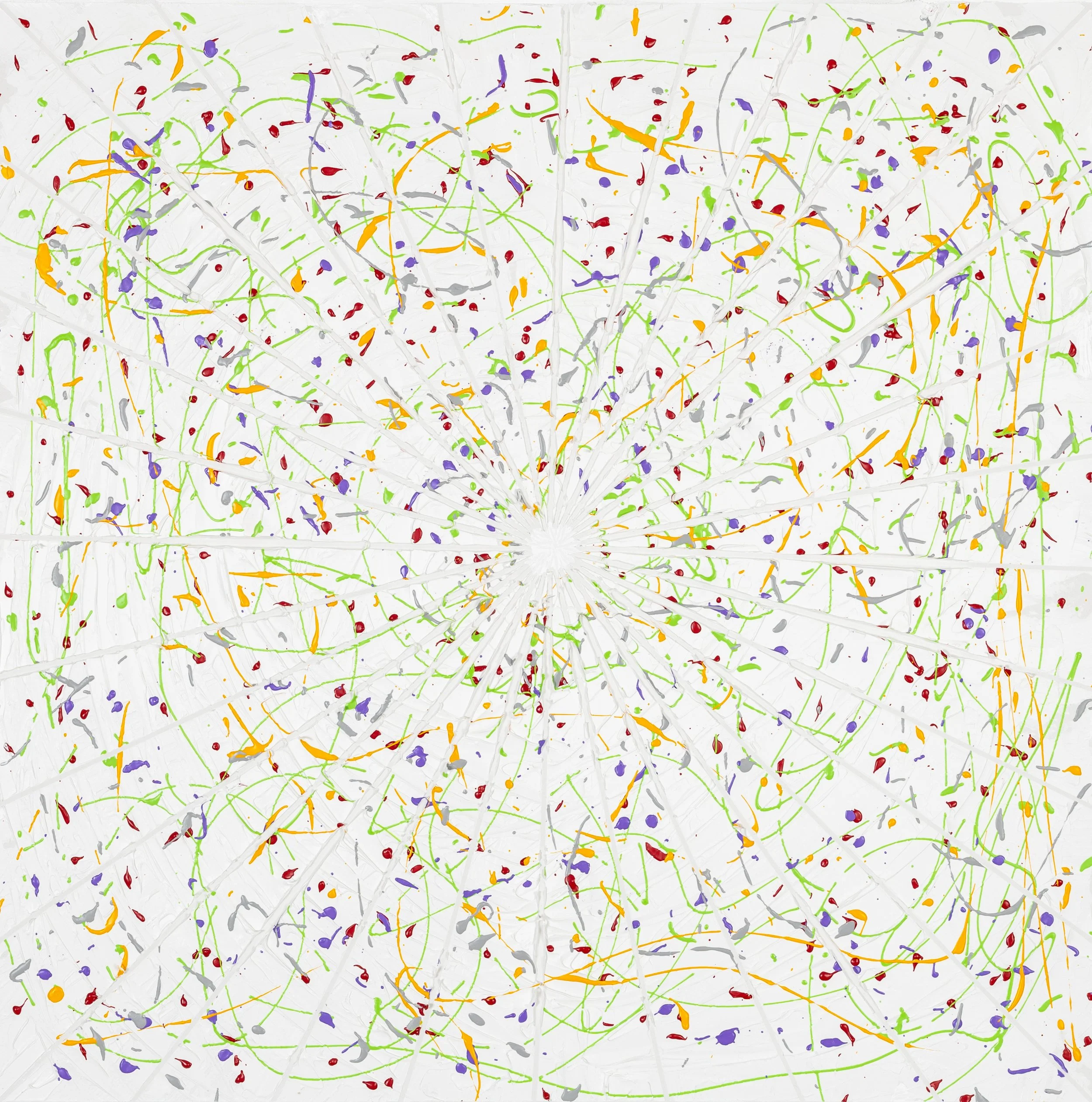 Converging, mixed media, 36" x 36", 2023