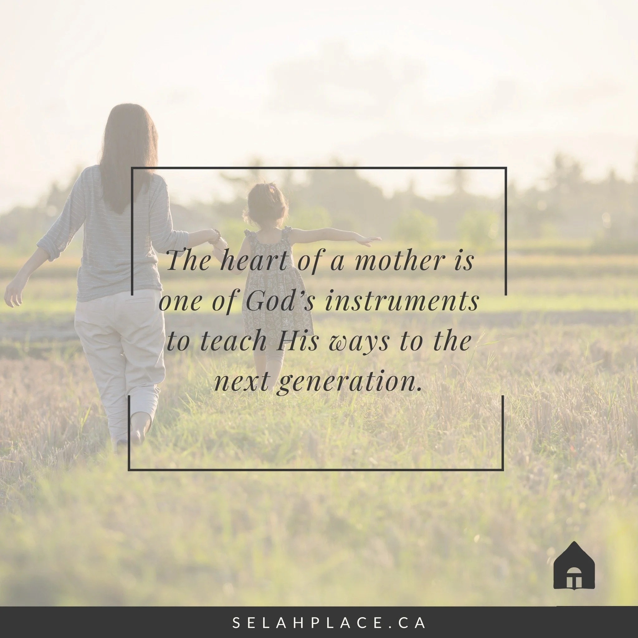 Every hug, word, and lesson is a seed of faith growing in their children.

#SelahPlace #ShapingHearts #ChristianMotherhood