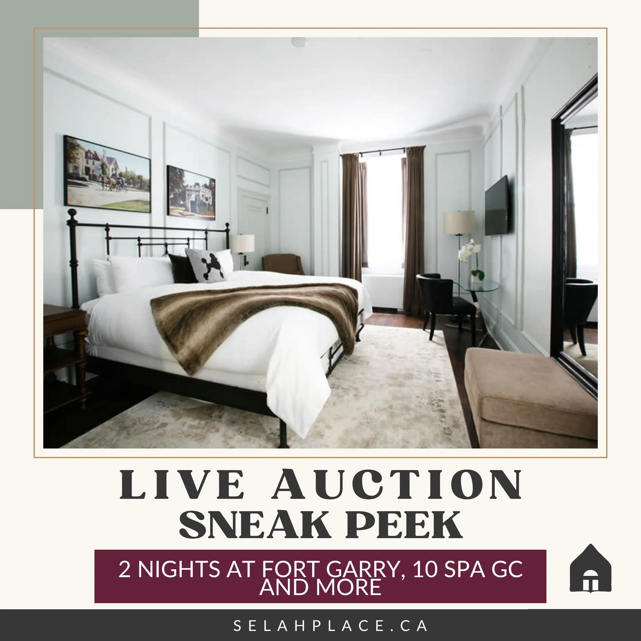 Our LIVE AUCTION lineup for the Home for Good Gala is one you won&rsquo;t want to miss! 
Here's a sneak peek! 
From row 3 Jets tickets, to overnight stays and pampering, and a BBQ &mdash; we&rsquo;ve got something for everyone.

Join us this Saturday