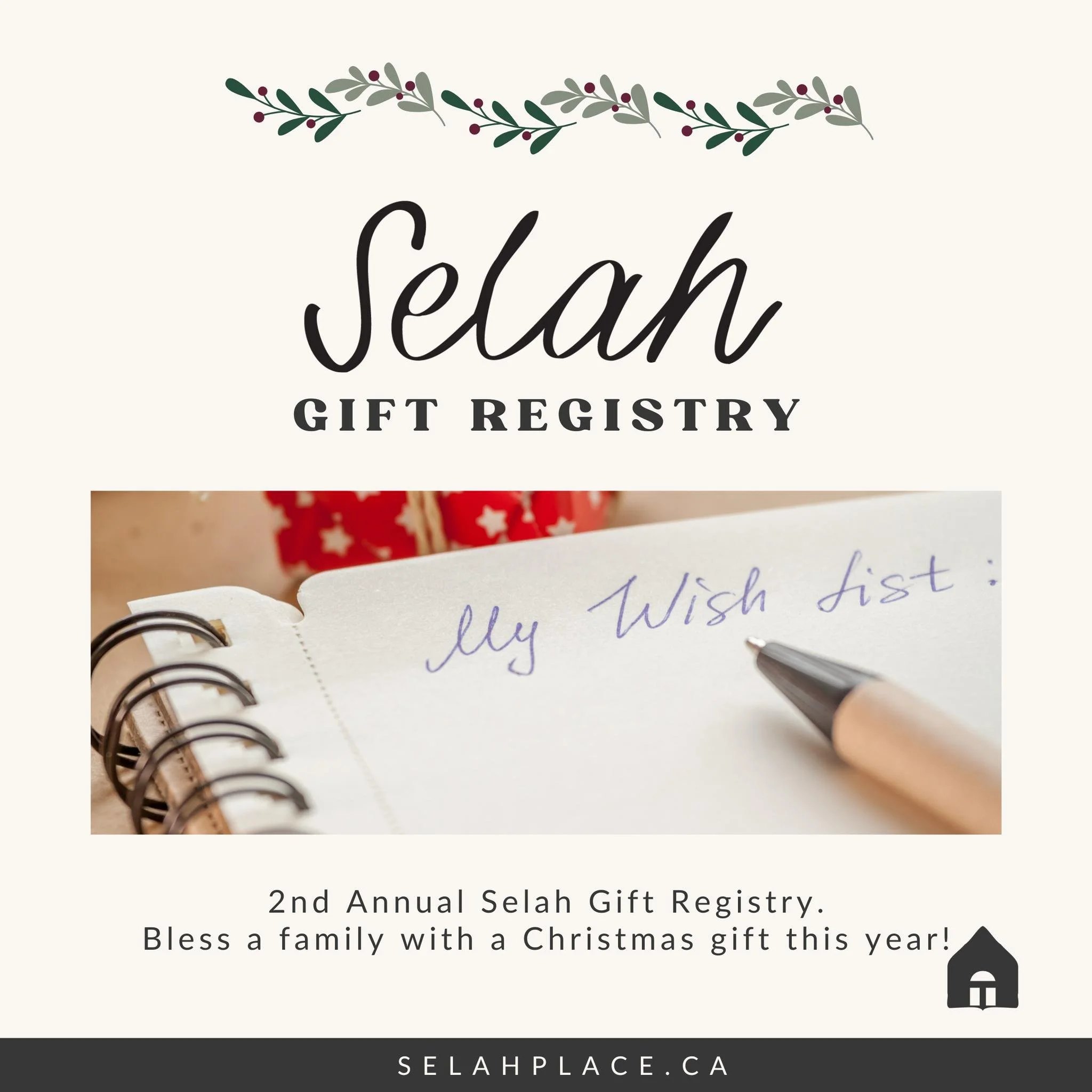 This Christmas, you can help make the season a little more special for a mom or child at Selah. We have an Amazon registry filled with thoughtful gifts chosen to bring joy and remind our families that they&rsquo;re loved.

If you&rsquo;d like to bles