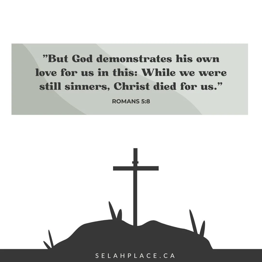 On Monday at Bible Study, Sue asked the moms at Selah if they knew what Easter weekend was about. Some had family traditions, but centred around the Easter bunny. She spent the time explaining that Good Friday was the day our Lord died for each of th