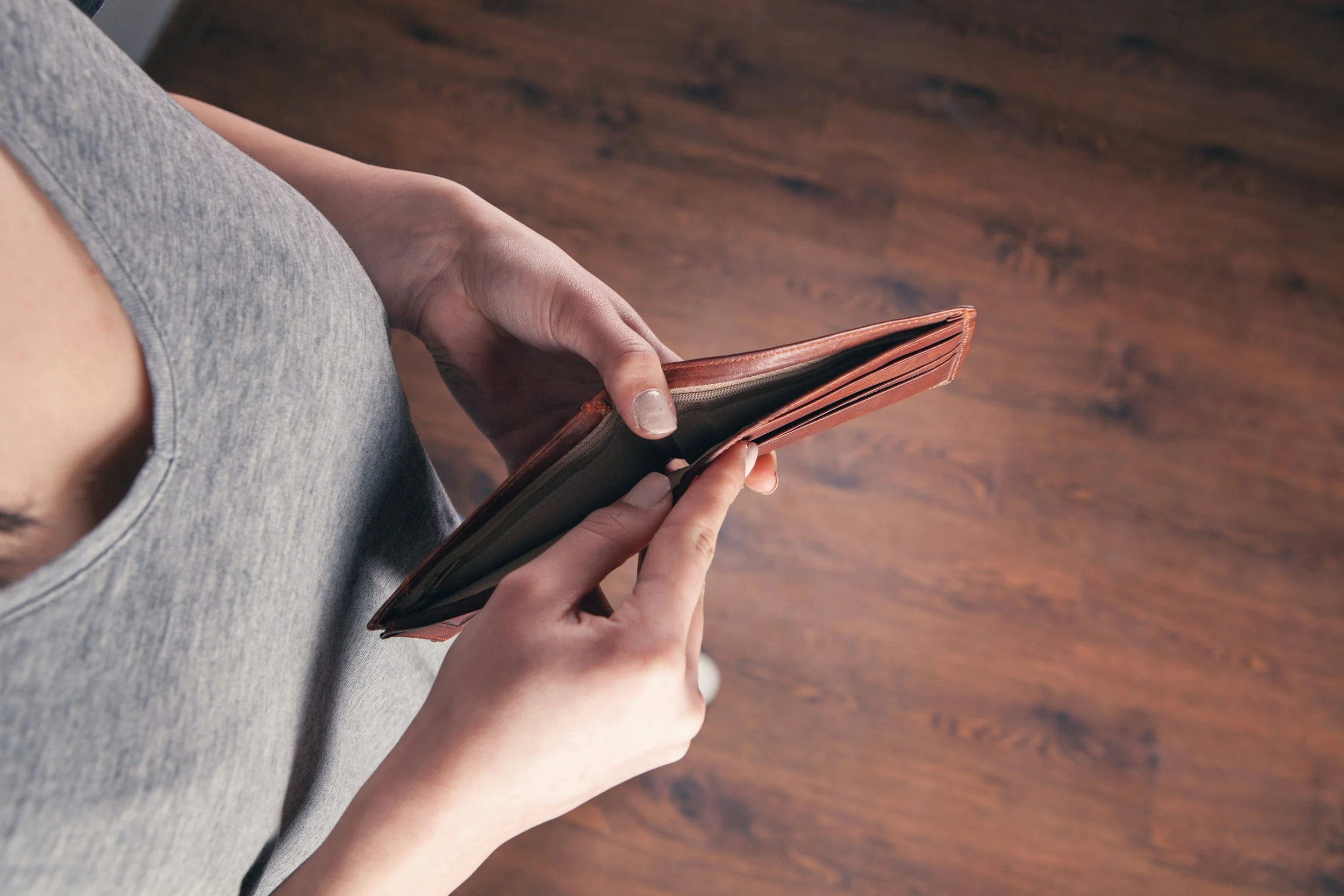 Mother lost identification and has an empty wallet