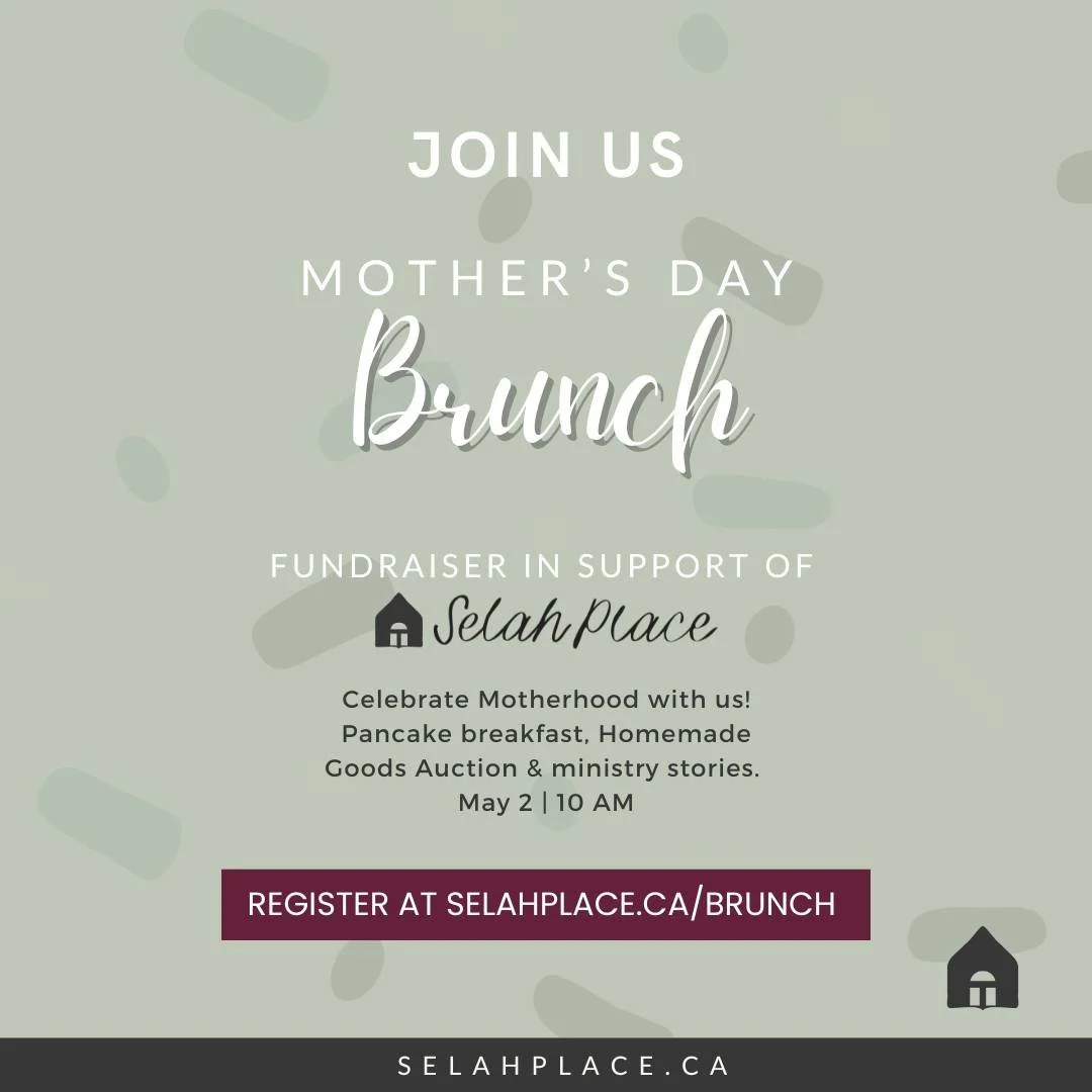 Join us May 2 for our annual Mother's Day Brunch. 

Register at www.selahplace.ca/brunch