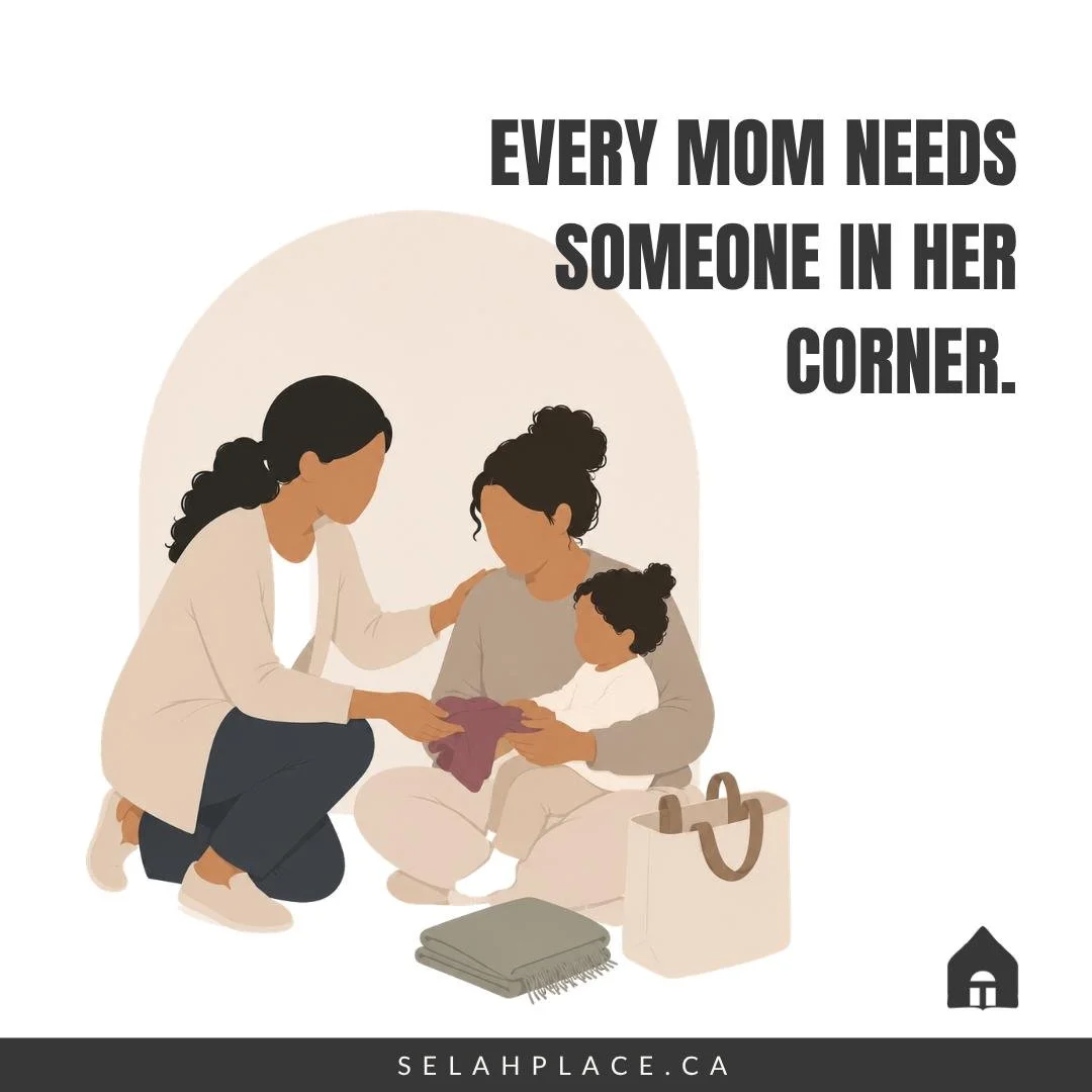 Motherhood asks a lot from a woman.

Now imagine trying to parent while also navigating housing, recovery, court dates, CFS involvement, education gaps, or a lack of family support.

The moms at Selah are carrying real responsibilities.

Our role is 