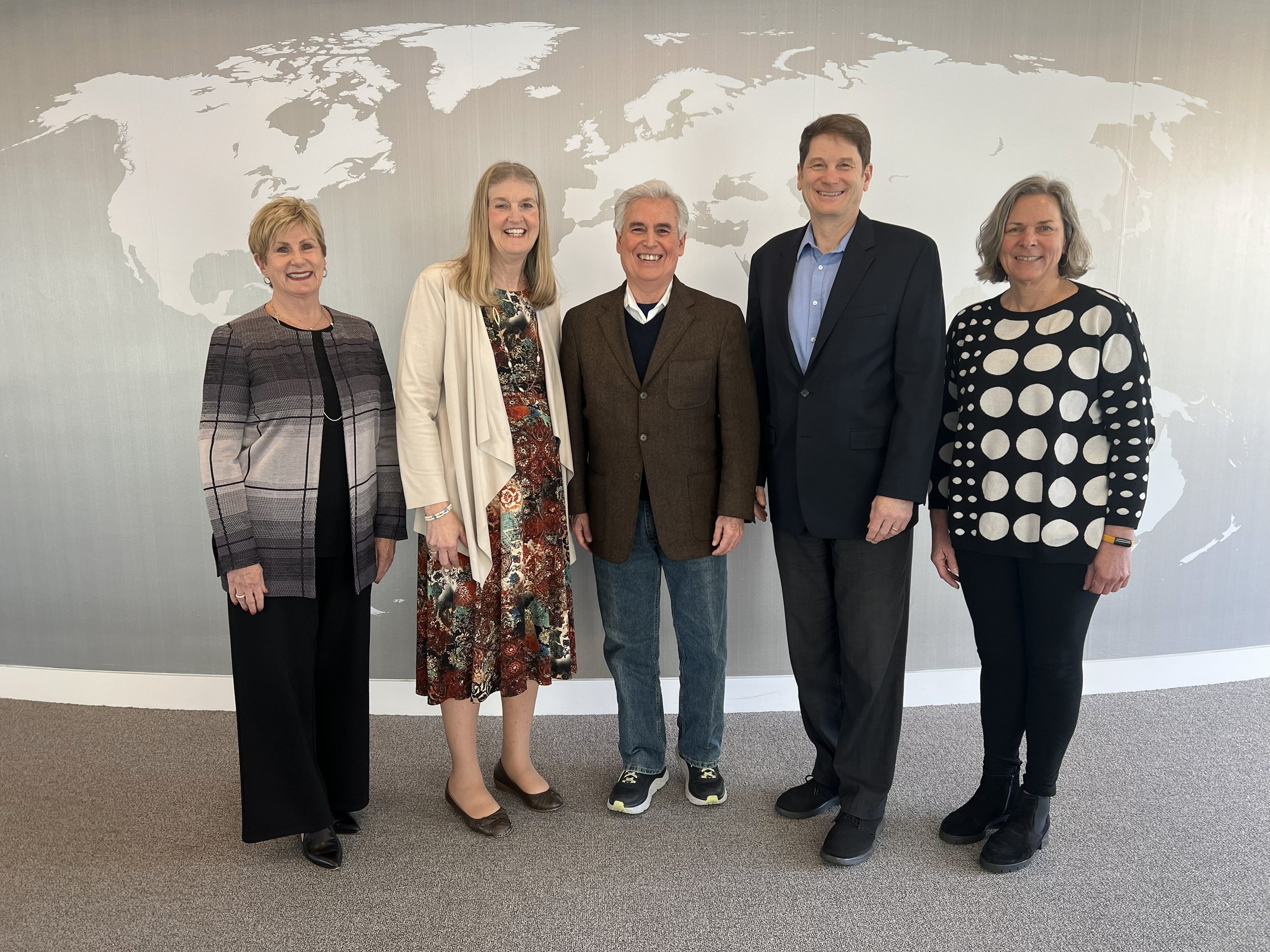 UW NEXT Board Chairs 2022 - 2026 (in order from left to right): Deborah Bayle, Barbara Edmond, Ed Rivera, Paul DeBassio, & Ann Fox.