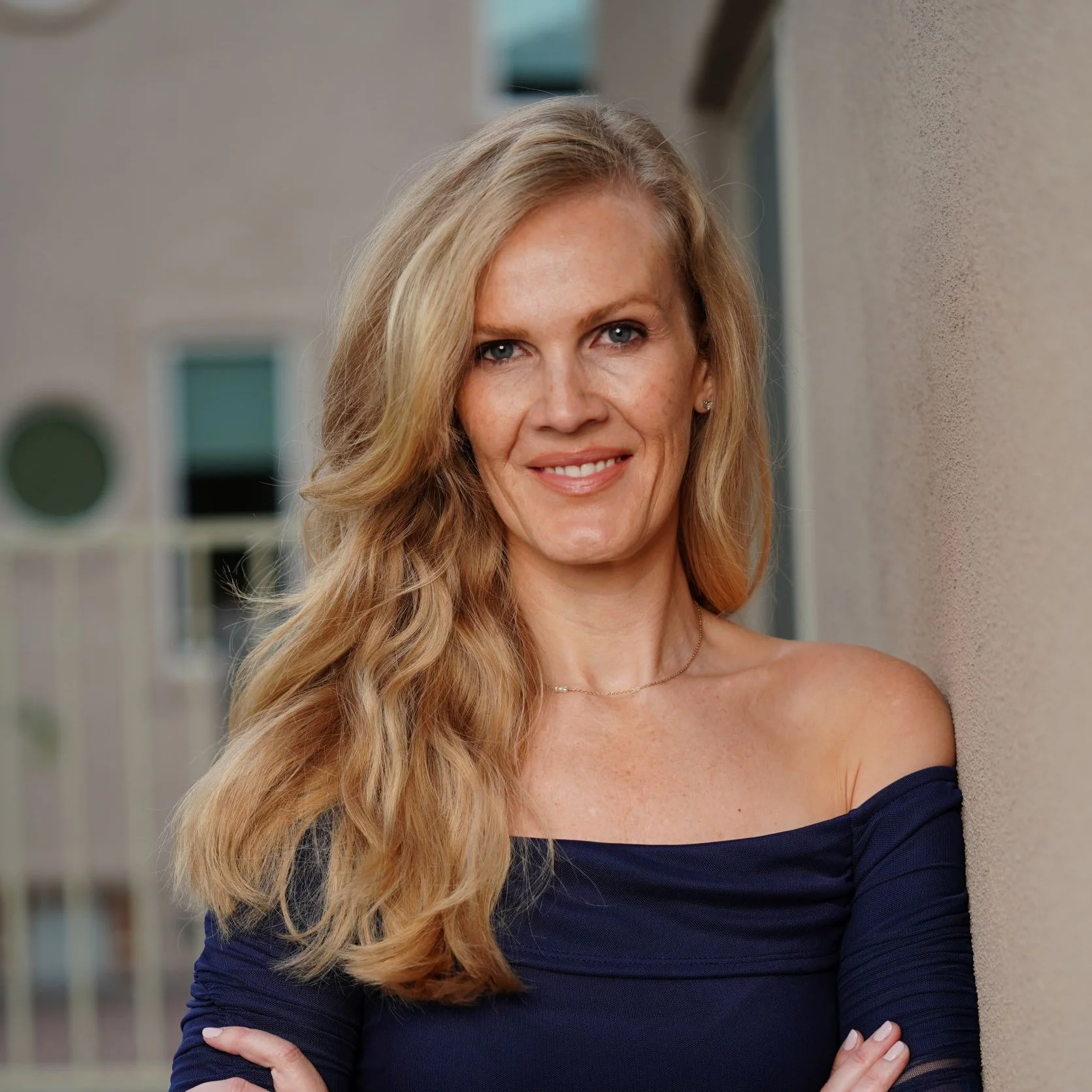 Outdoor portrait of Andrea Sok.