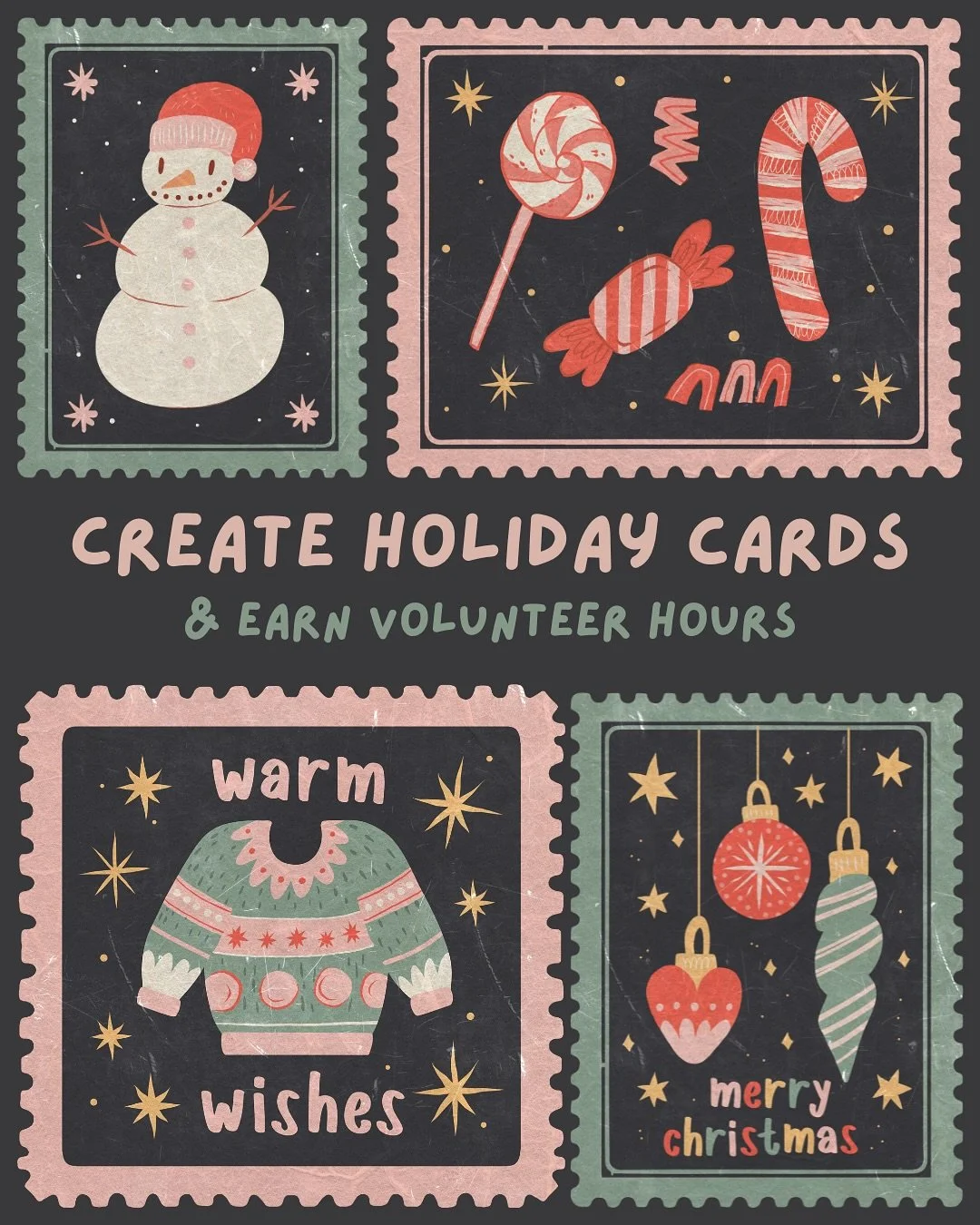 Holiday Card Drive is now up! Drop off or mail your cards by December 12 to any of our 10 locations across the US/Mexico! Excited to see all your cards and wishing everyone an amazing start to the holiday season! 🎁🎄
-
-
-
-
#volunteer #volunteeropp