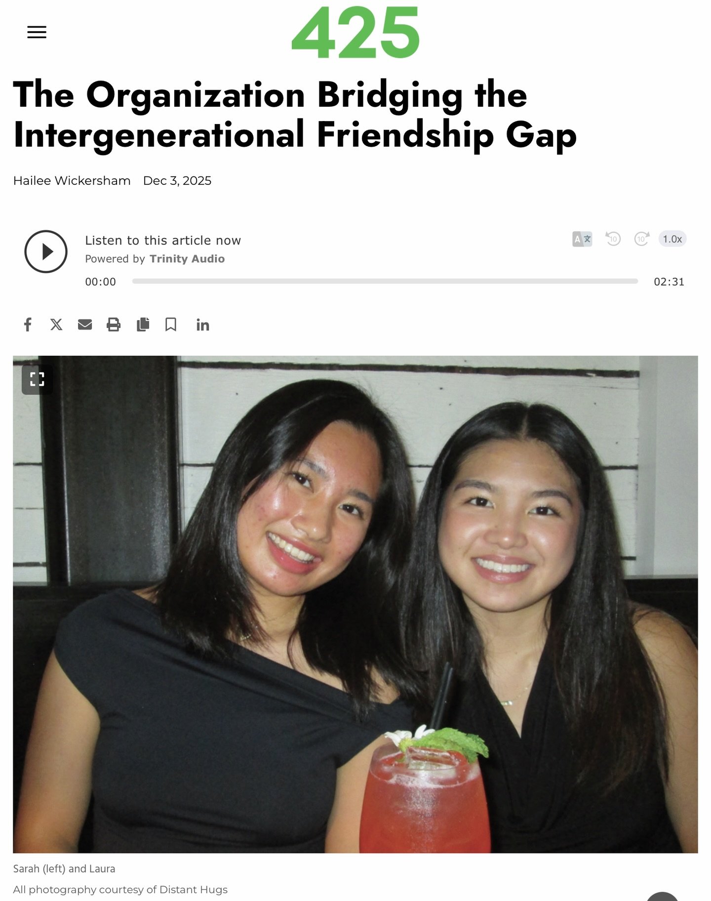 Distant Hugs is featured on @425magazine ! Huge thank you to Hailee Wickersham for sharing our story! 💗💗

🔗 Read it now, link in bio!