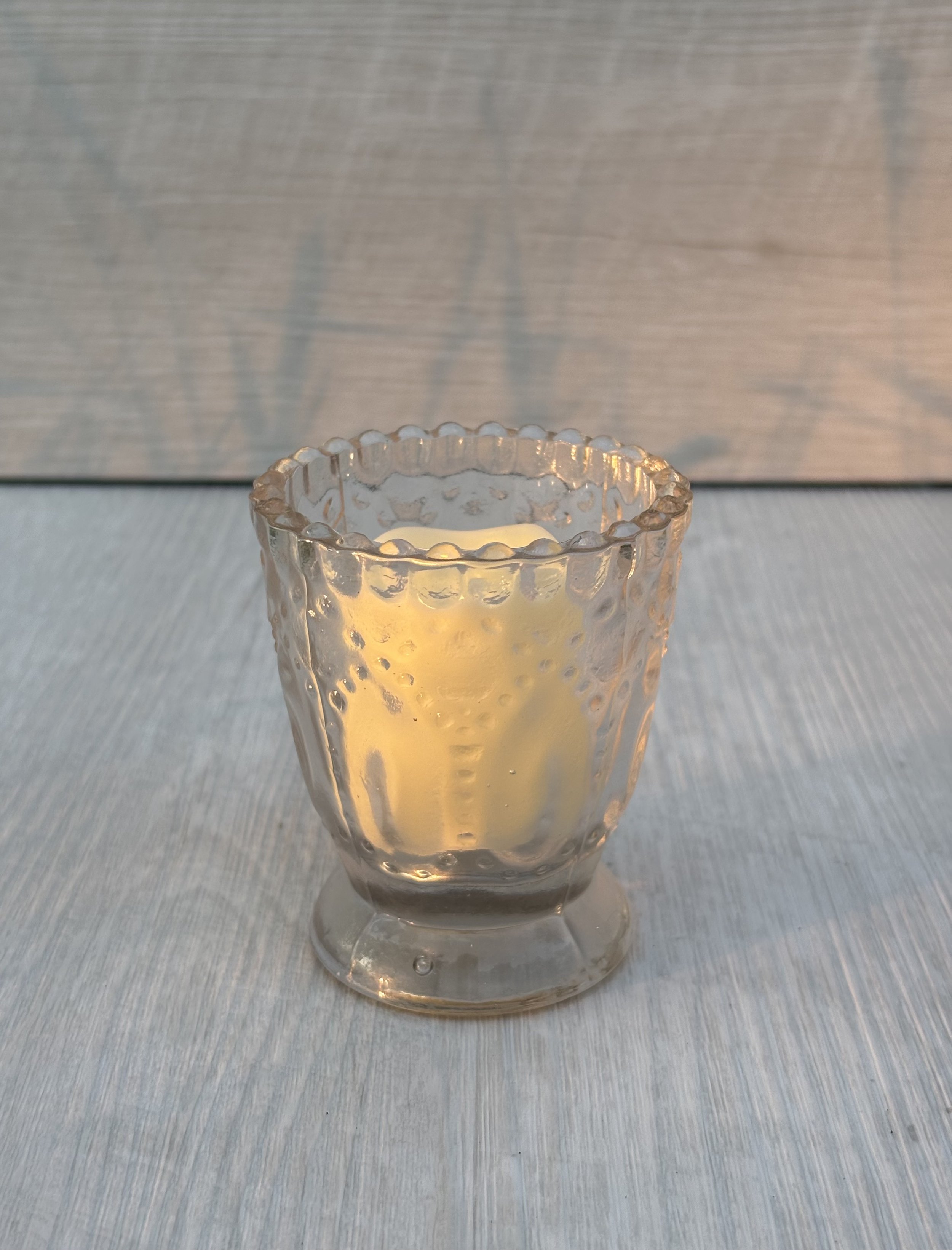 3.25" Glass Textured Votive