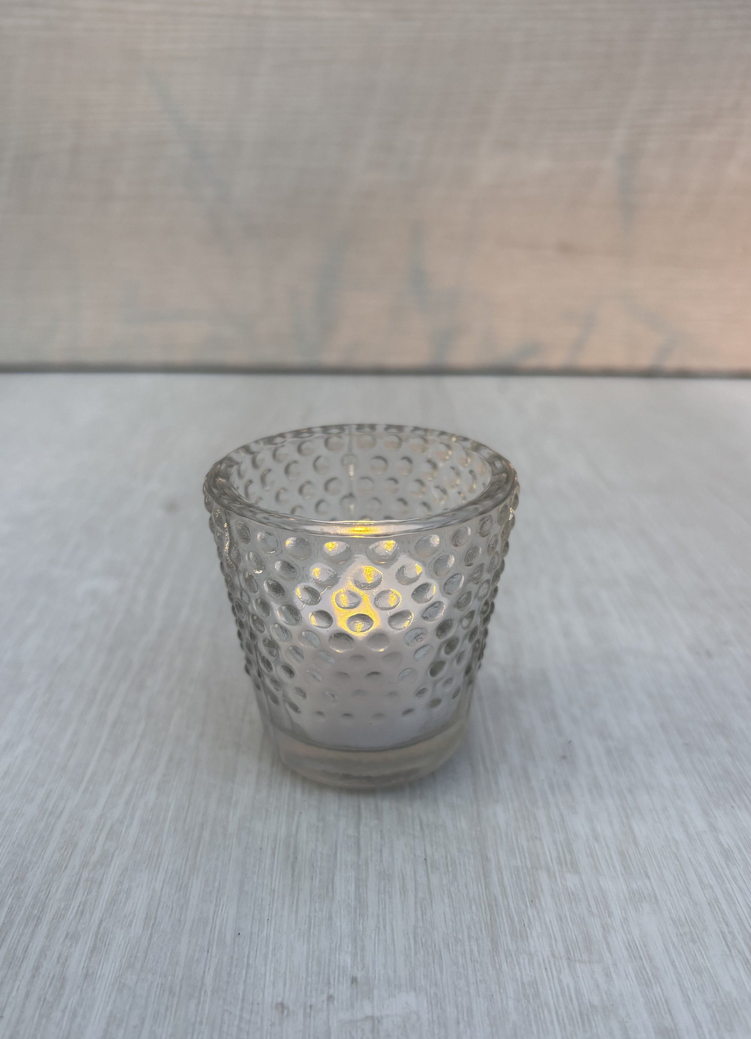 2.5" Glass Textured Votive