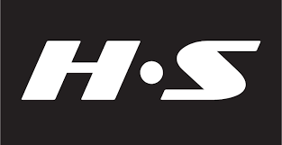 H-S logo on a black background