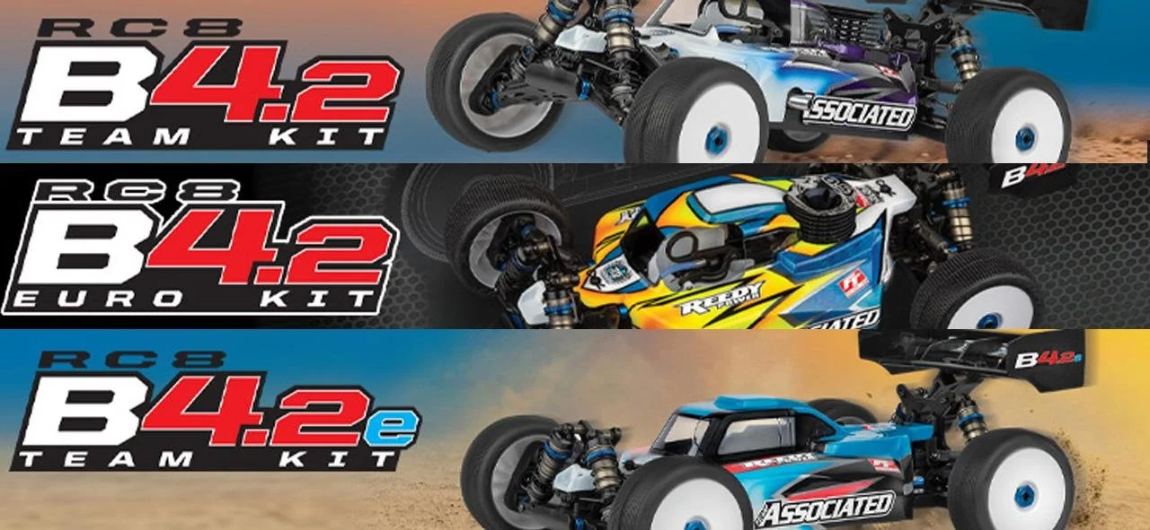 Team Associated Updated RC8B4.2 in three variants