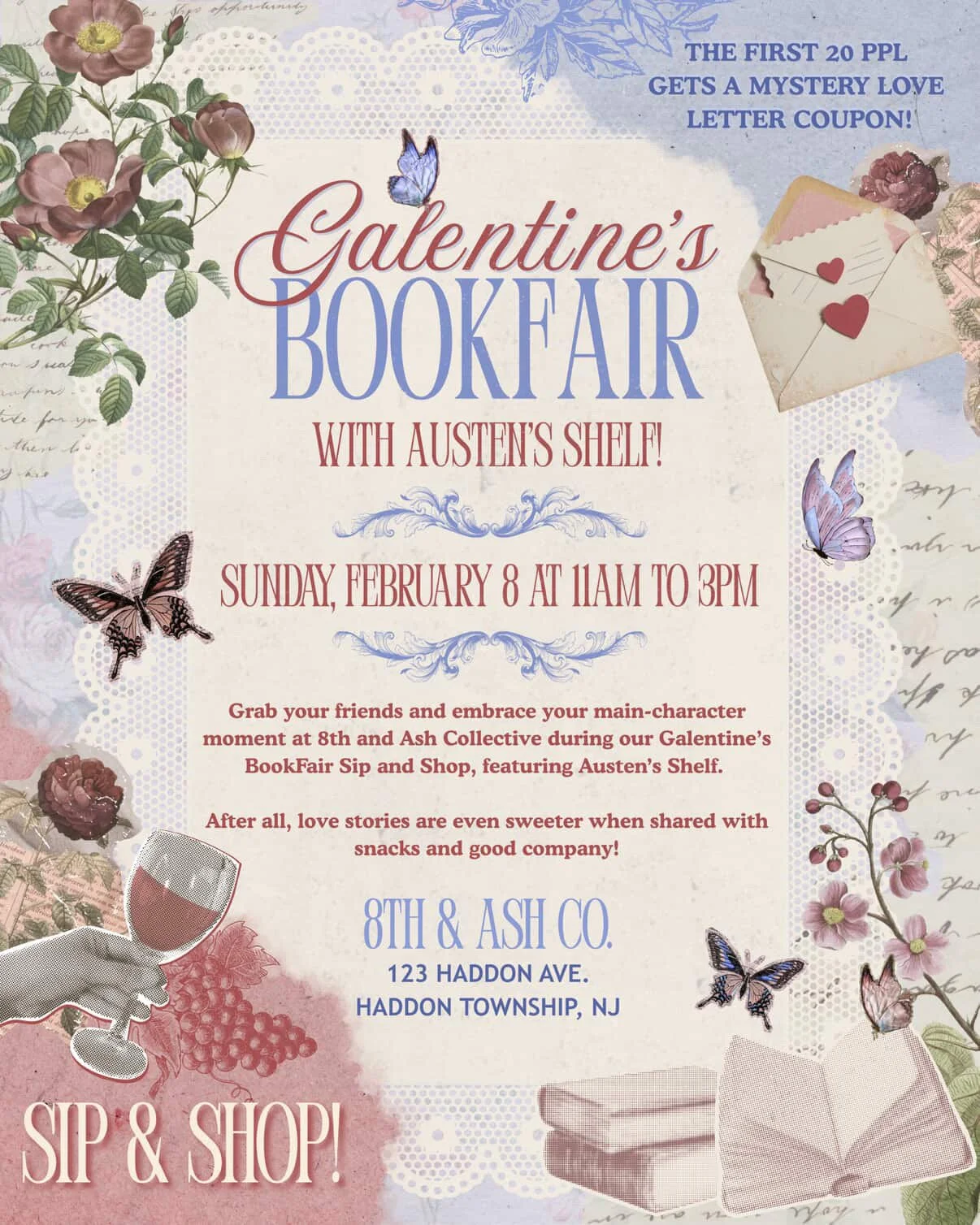 Galentine's Day Shop and Sip 