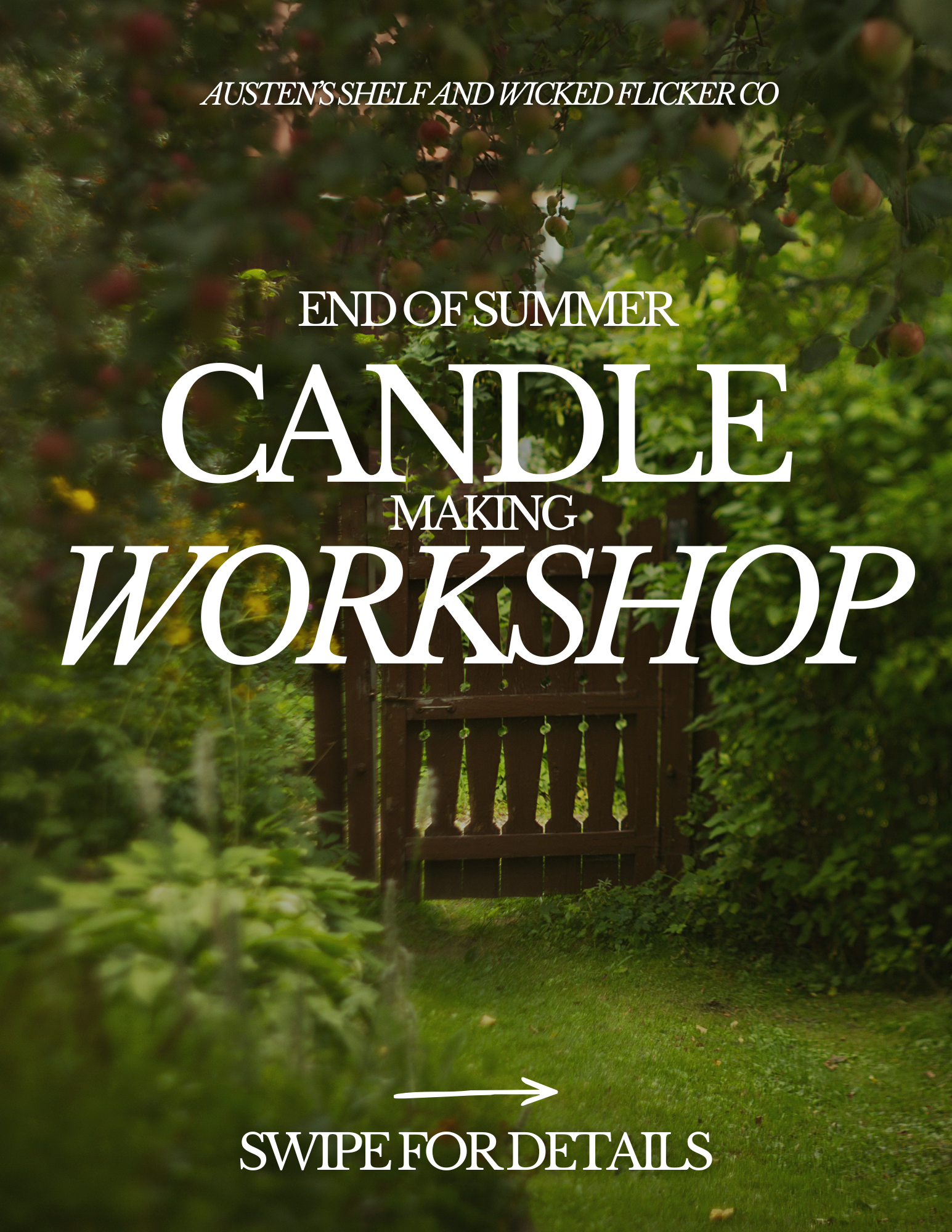 End of Summer Celebration: Candle Making and Book Bedazzling at Austen’s Shelf