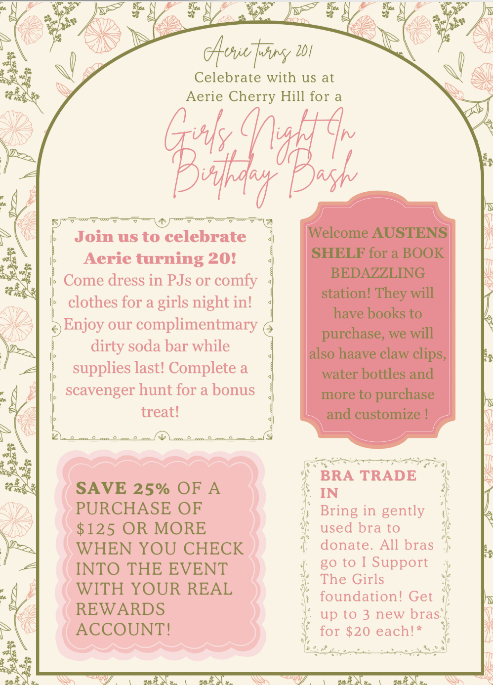 Aerie Turns 20! Girl's Night In Birthday Bash!
