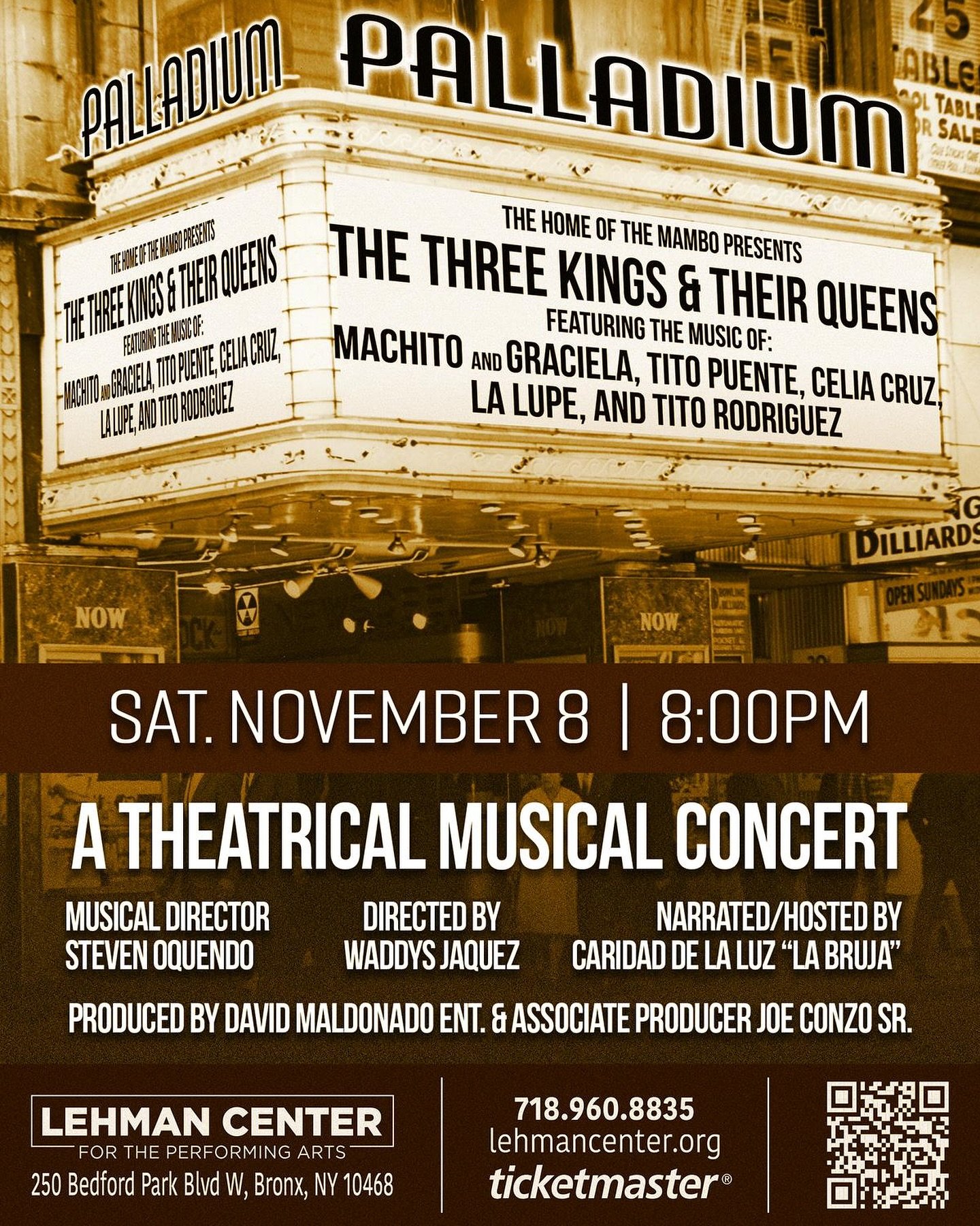 Step into a celebration of Latin music royalty with &ldquo;The Three Kings and Their Queens&rdquo; a theatrical musical concert.
From the producers of the hit show @ililtmusicalinconcert, we are proud and honored to bring this tribute to the Lehman s