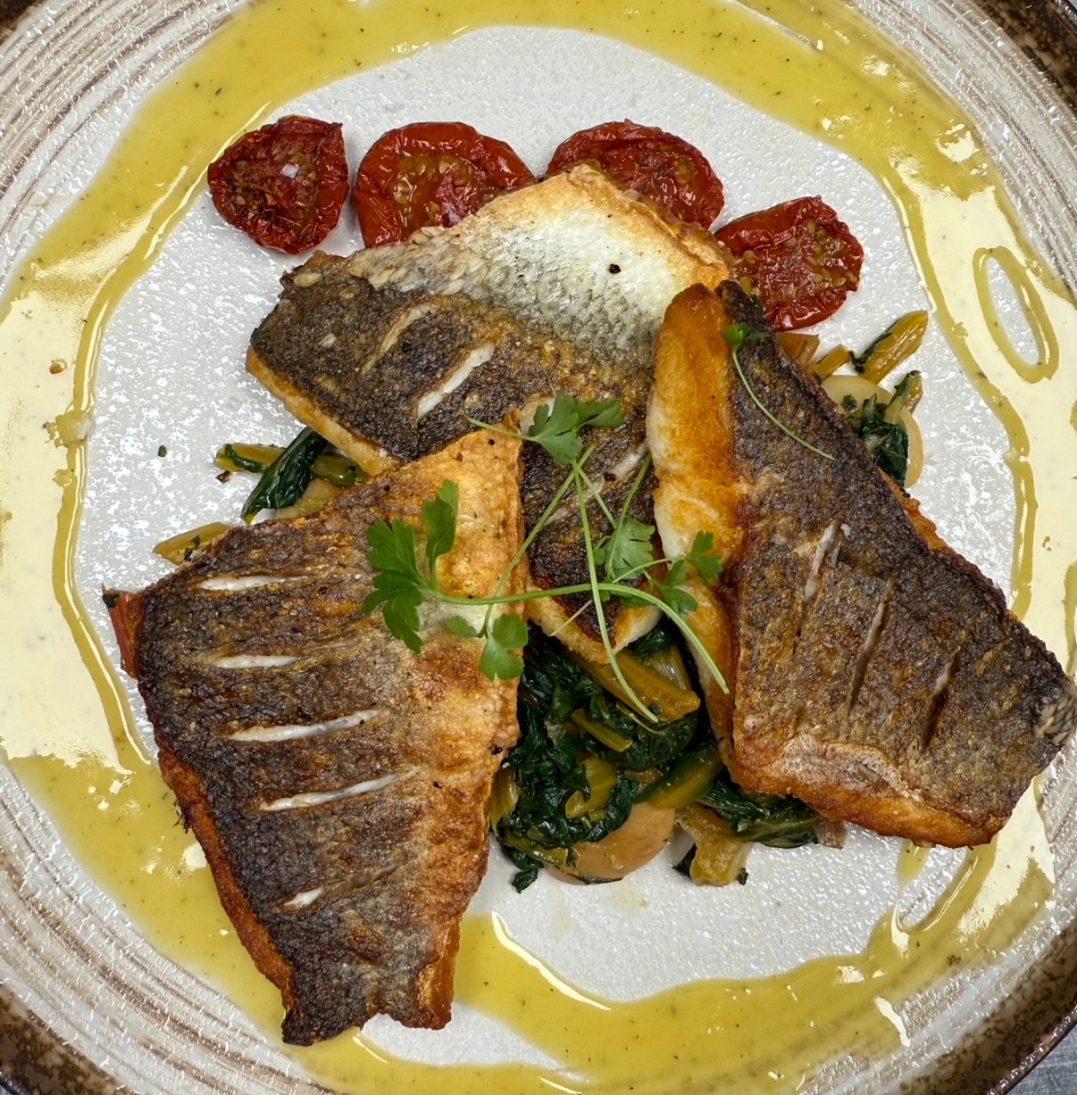 Our famous Branzino