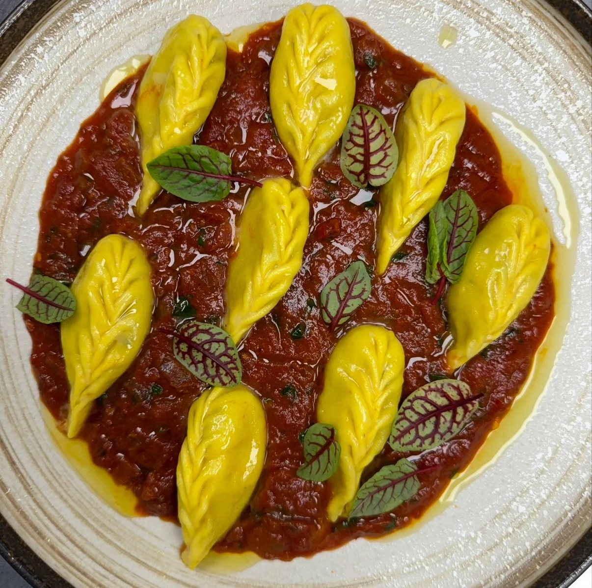 Culurgiones made fresh in house everyday.