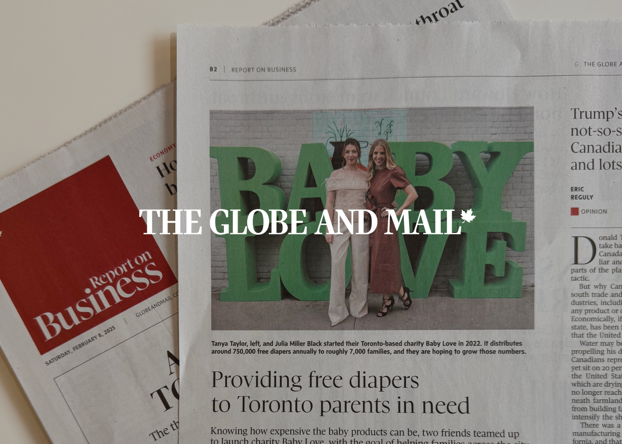 Baby Love is profiled in the Globe & Mail Report on Business