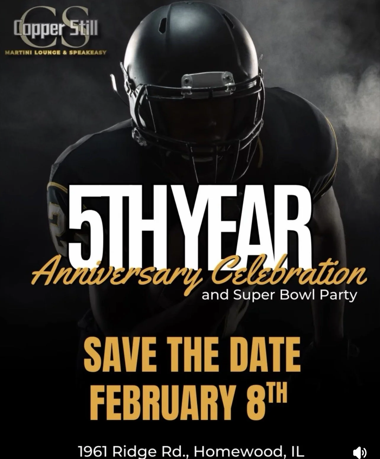 5TH Year Anniversary Super Bowl party
