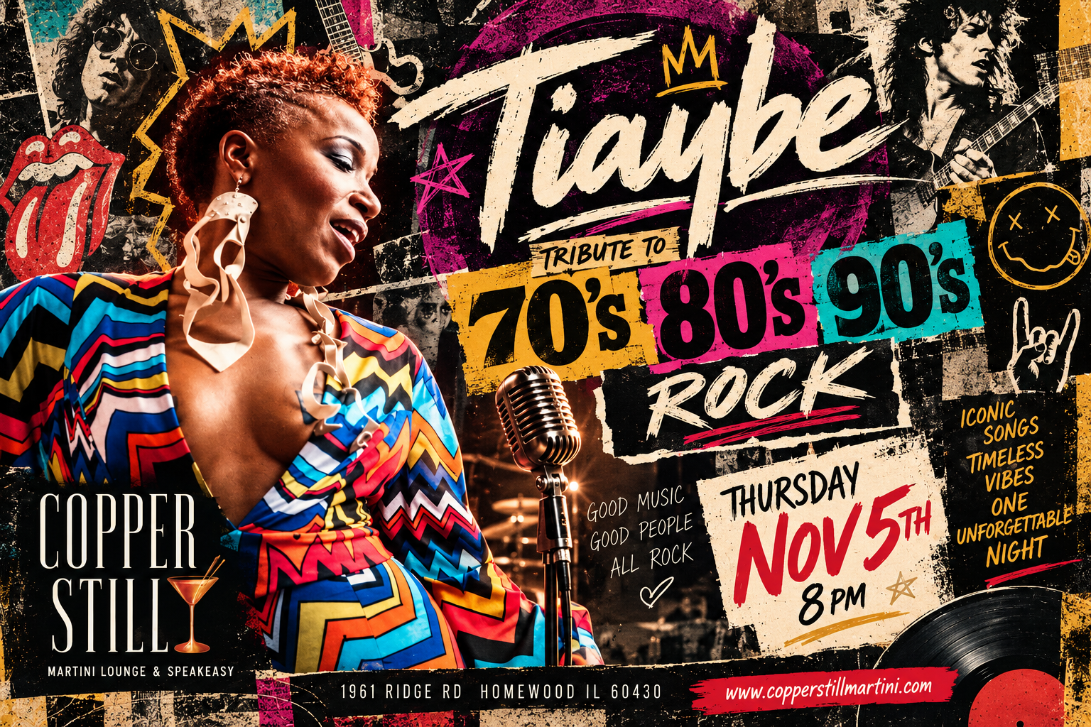 Tiaybe Tribute to 70’s 80’s and 90’s Rock Live