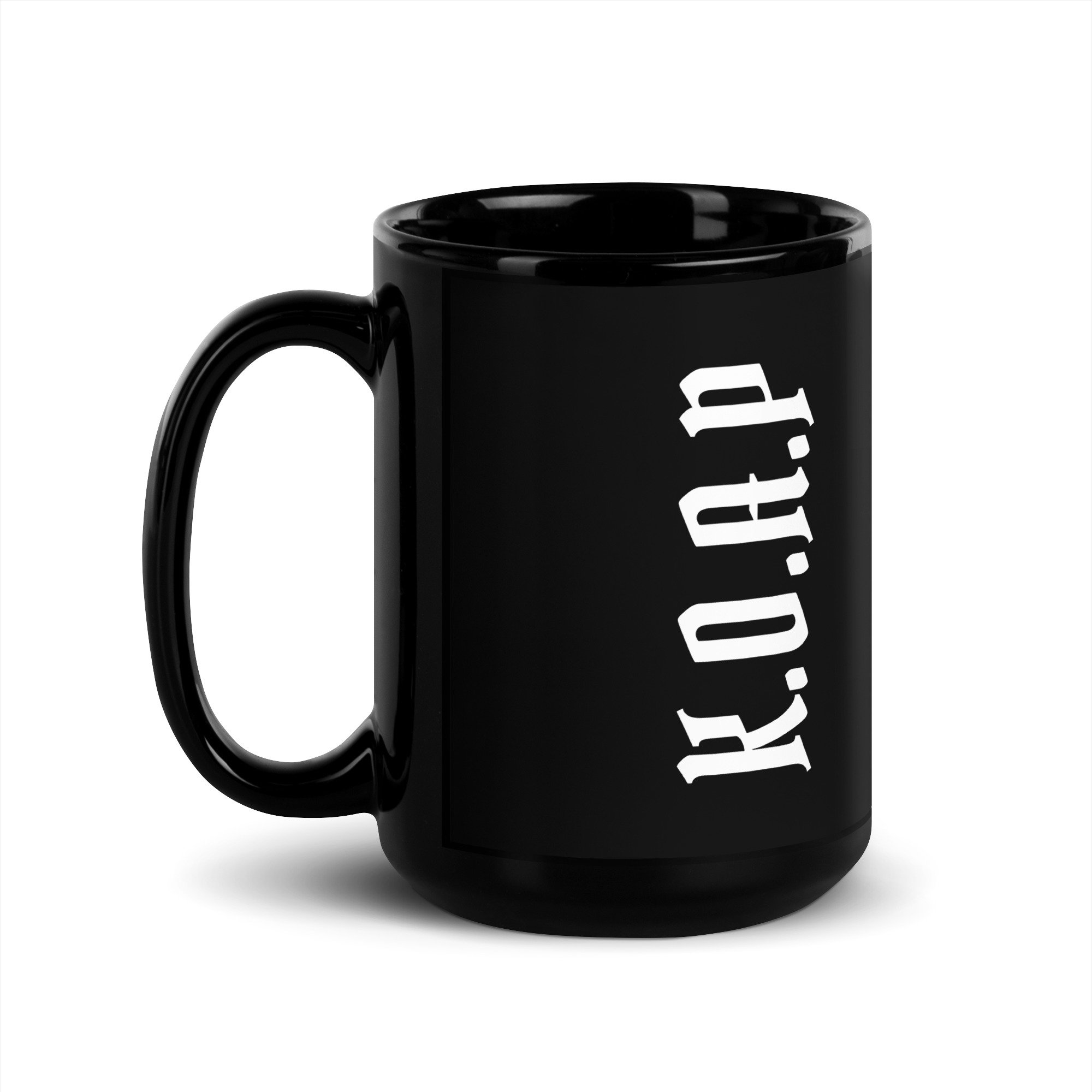 K.O.A.P- Black Glossy Mug