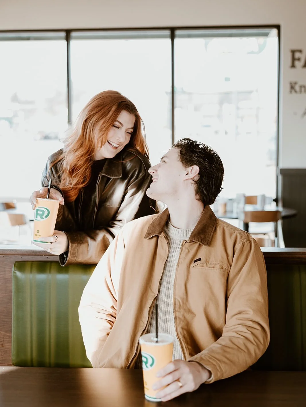 Oh how I miss this Runza themed day with @claireandconnor &amp; @keiraneviusphotography 🦖

#runza #runzaphotoshoot #couplesphotoshoot #runzadate