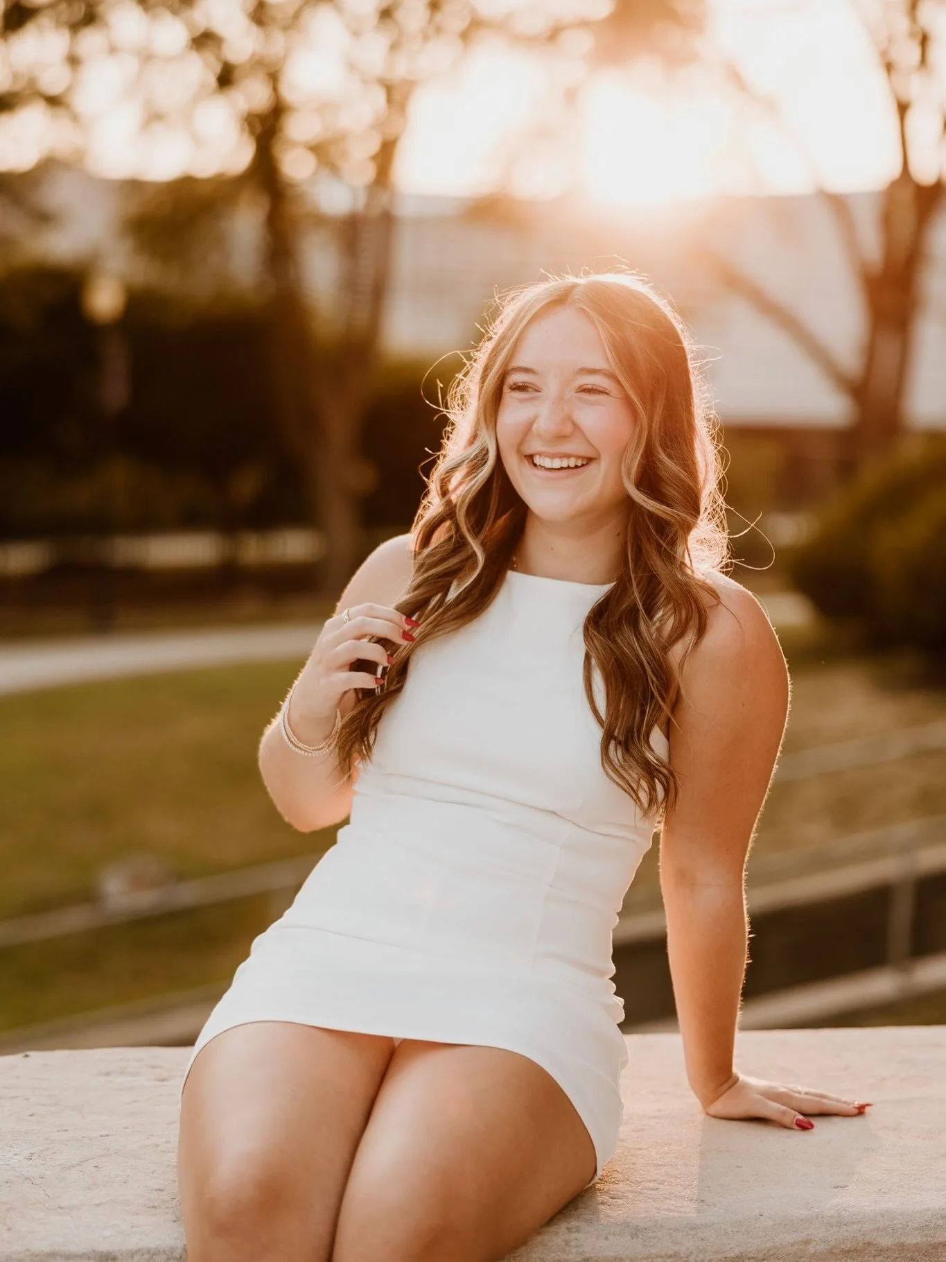 Sunny with a 100% chance of smiles 😄 

#goldenhour #centralhighschool #senior #senior2027 #classof2027