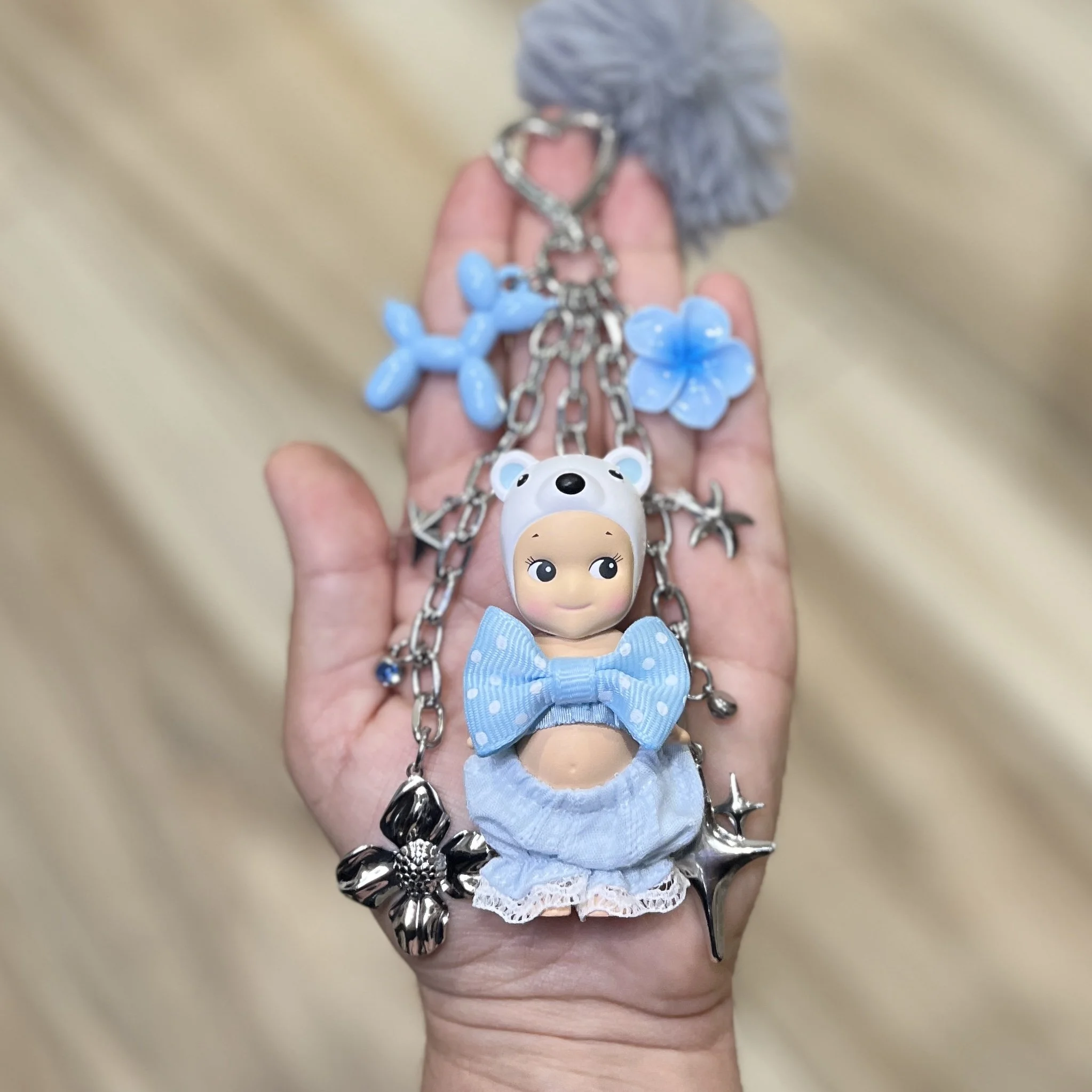 Authentic Handmade Keychain | White Bear