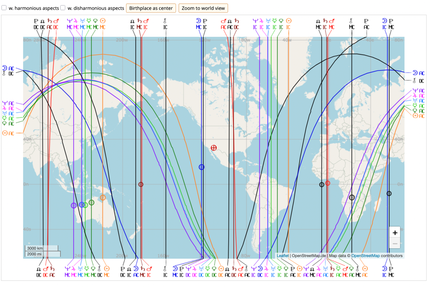 How to read your astrocartography map — CELESTIA TERRA™