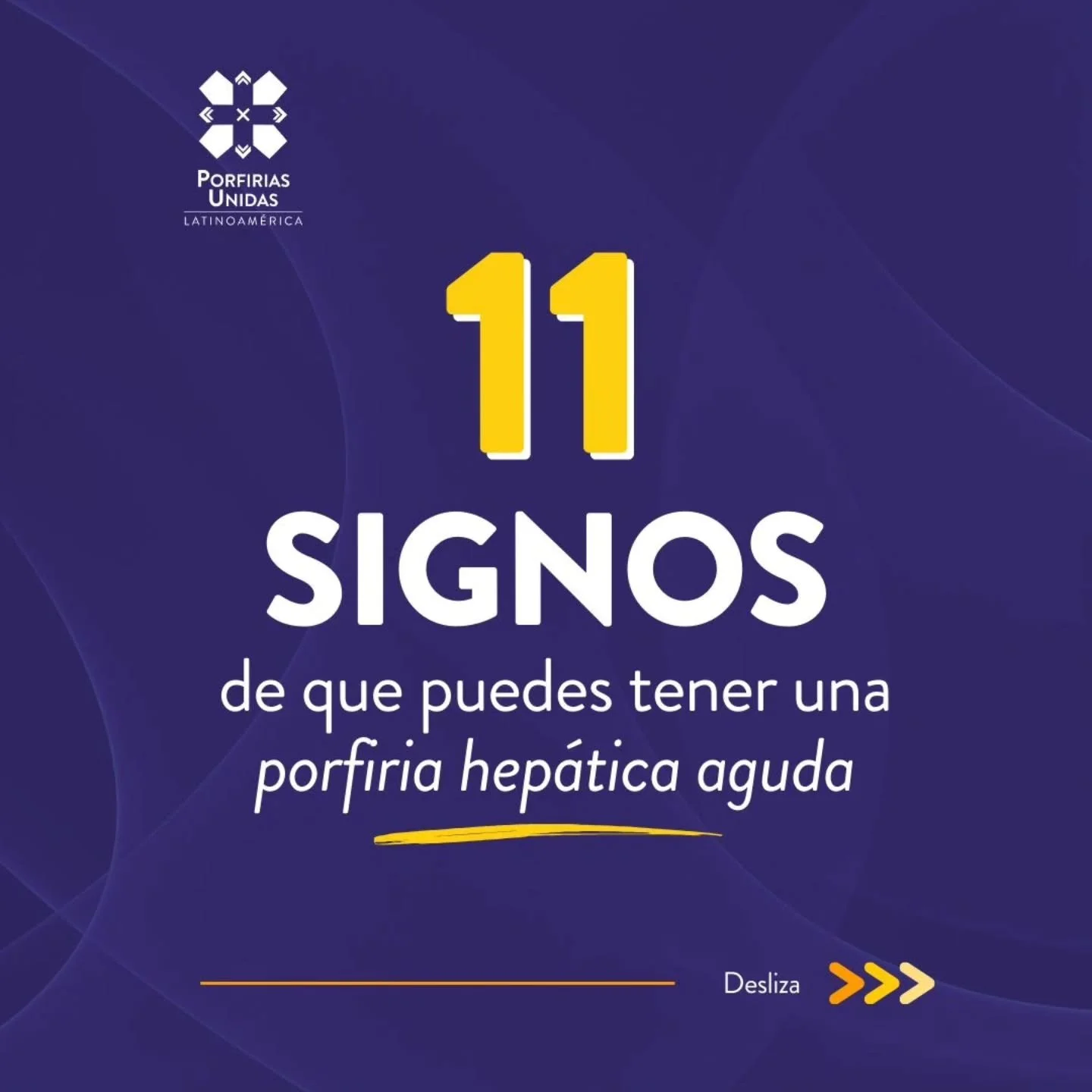 &iquest;Podr&iacute;a ser Porfiria? 👀

Las porfirias agudas tienen una gran variedad de s&iacute;ntomas que pueden parecerse a muchas otras enfermedades m&aacute;s comunes. Si t&uacute; o alguien que conoces presenta estos s&iacute;ntomas, no los ig