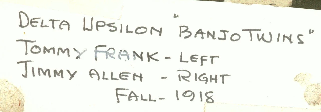 Delta Upsilon Banjo Twins Description