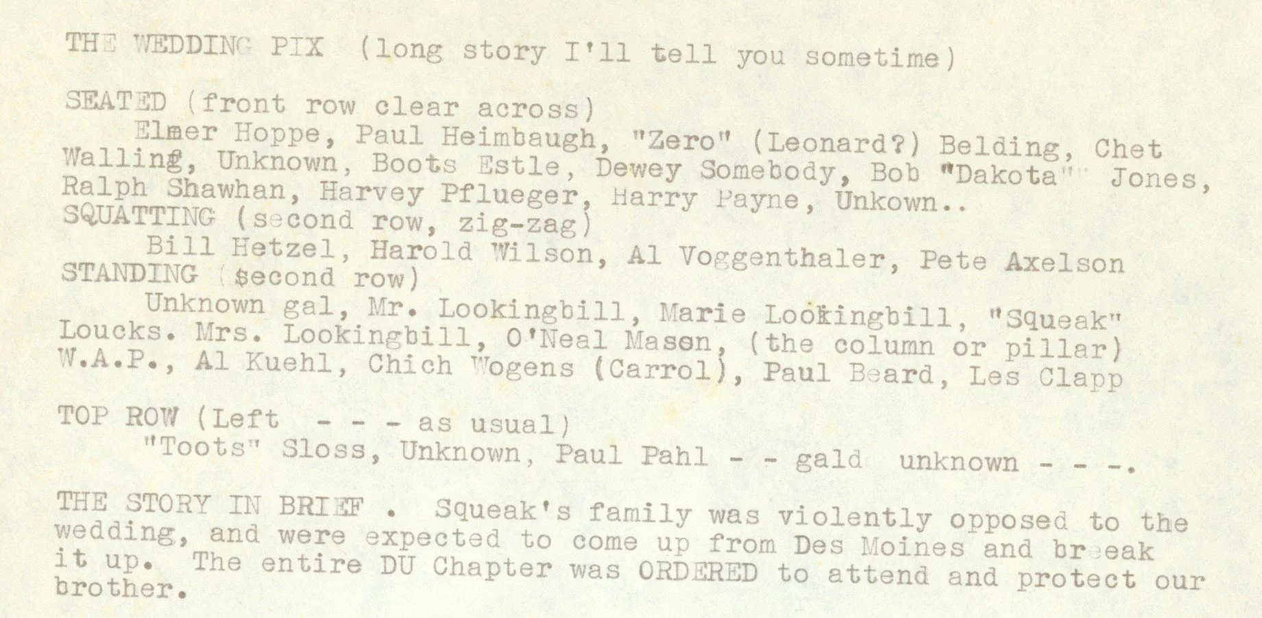 1923 Alpha Delta Pi Wedding Description 1