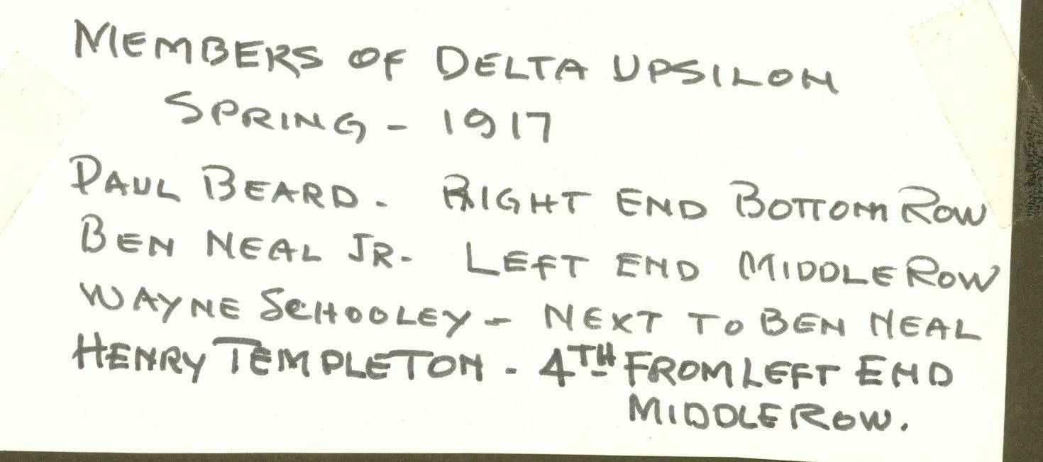 1917 DU Members Description