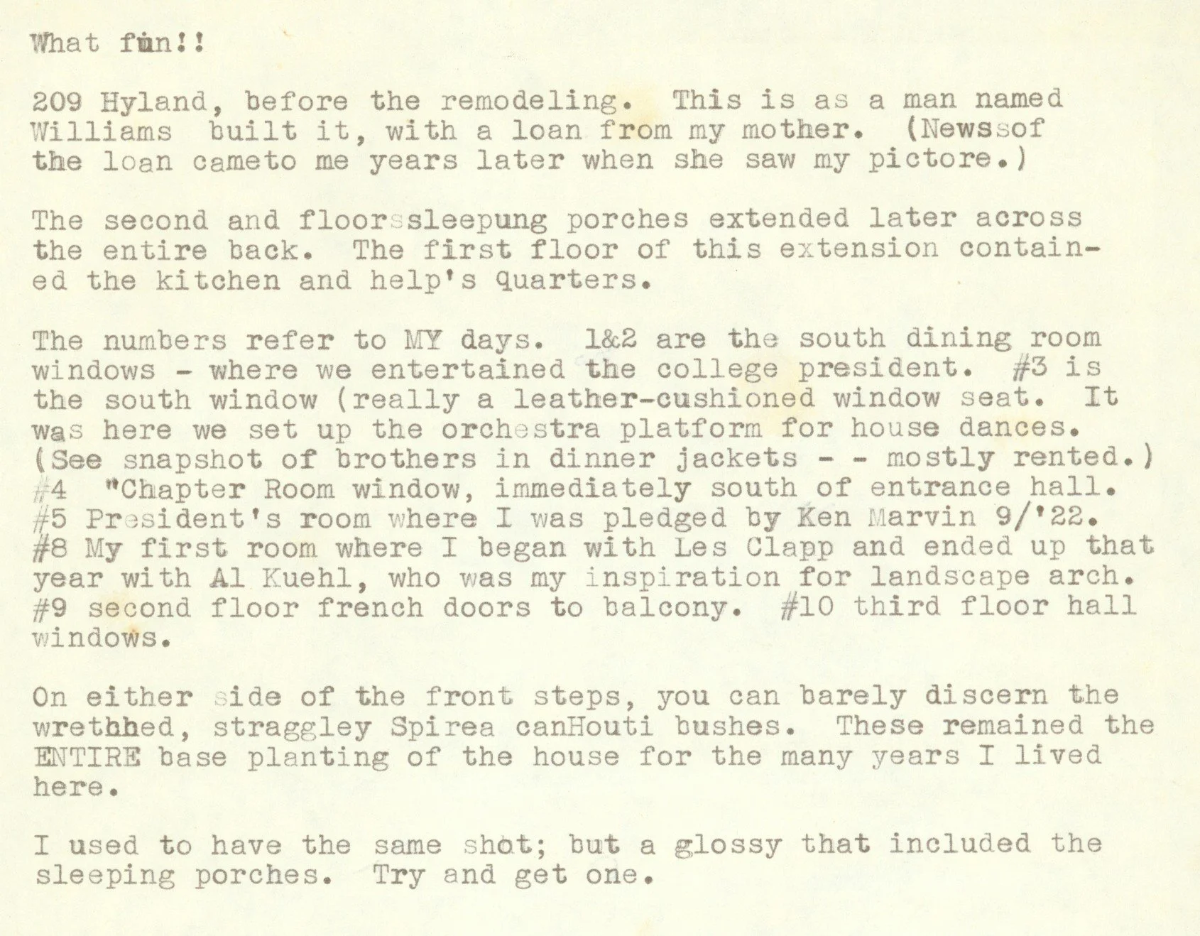 209 North Hyland Before Addition Description