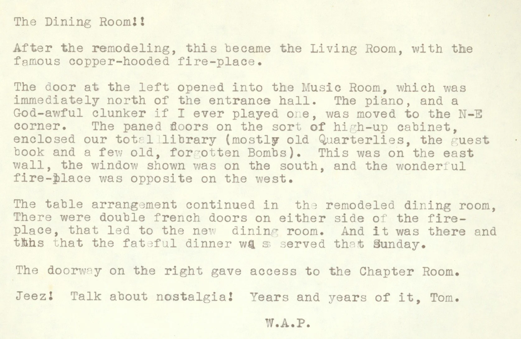 DU Dining Room at 209 North Hyland Description