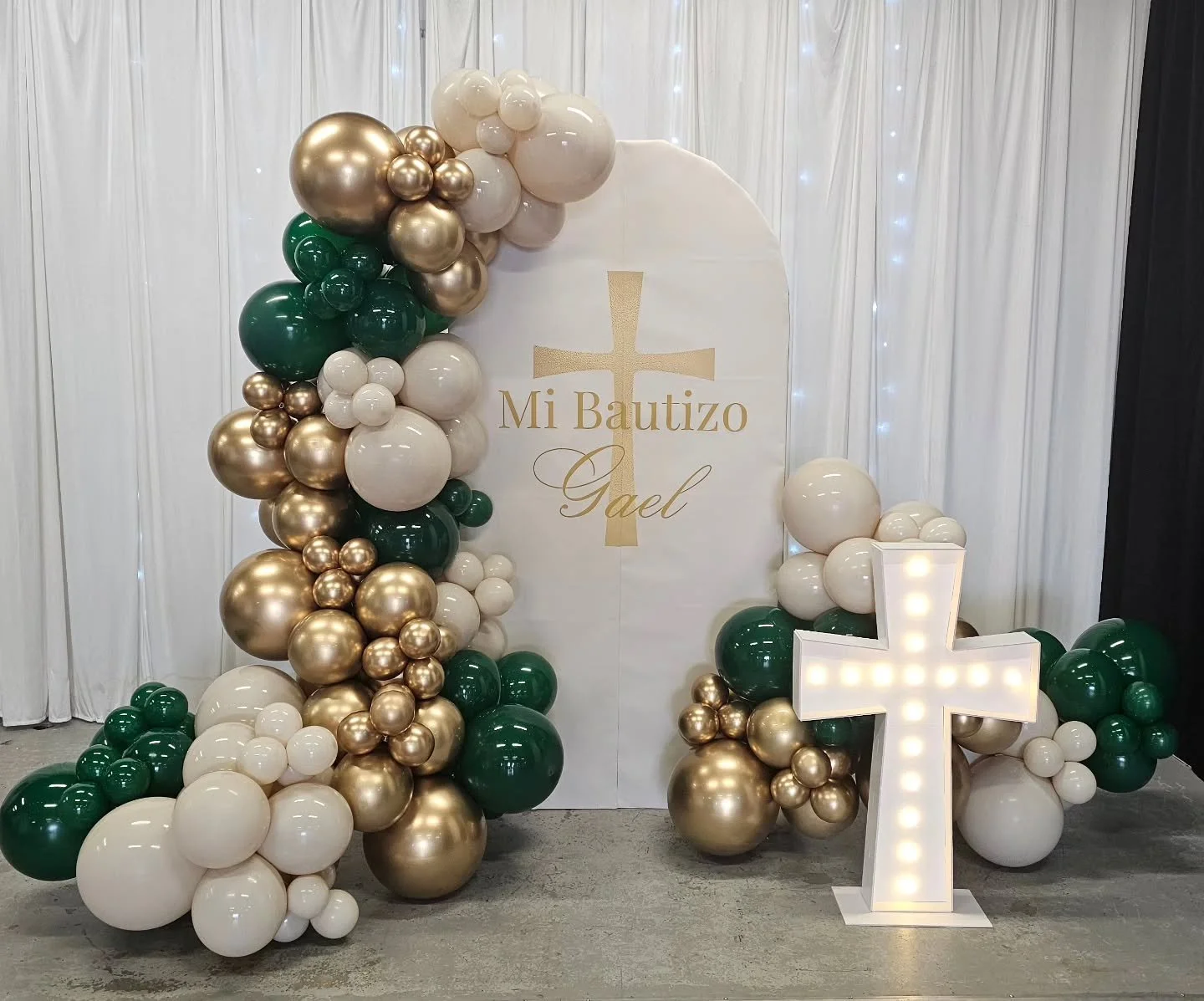 Did this beautiful setup for Gael's Baptism! 
#sempertexreflexgold #tuftexmuse
#tuftexemeraldgreen
