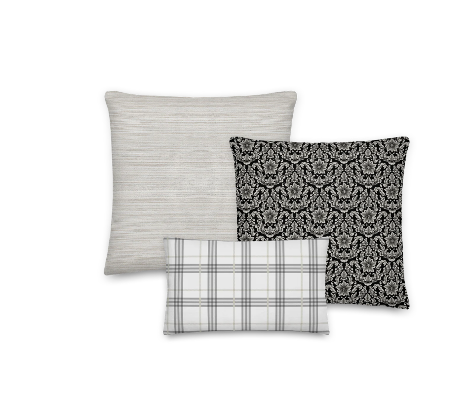 Floral Linen-Feel Pillow Set: Vintage Inspired Home Decor