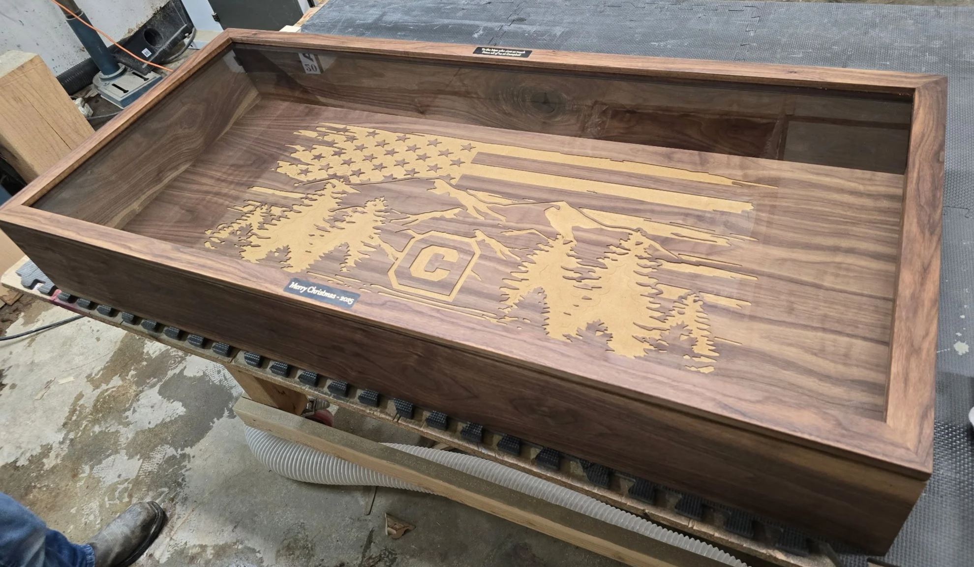 Custom Walnut Shadow Box