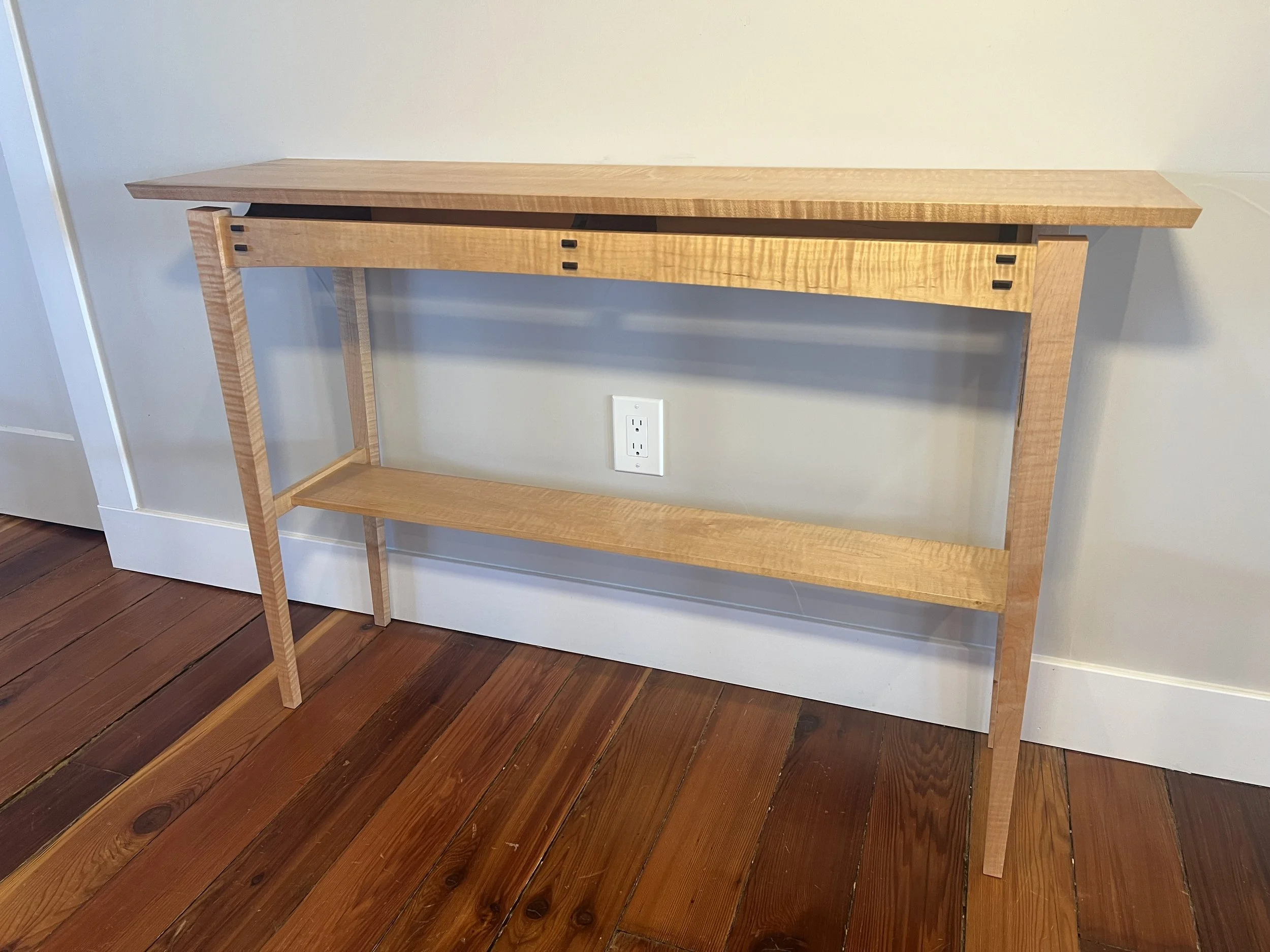 Curly Maple Sofa Table